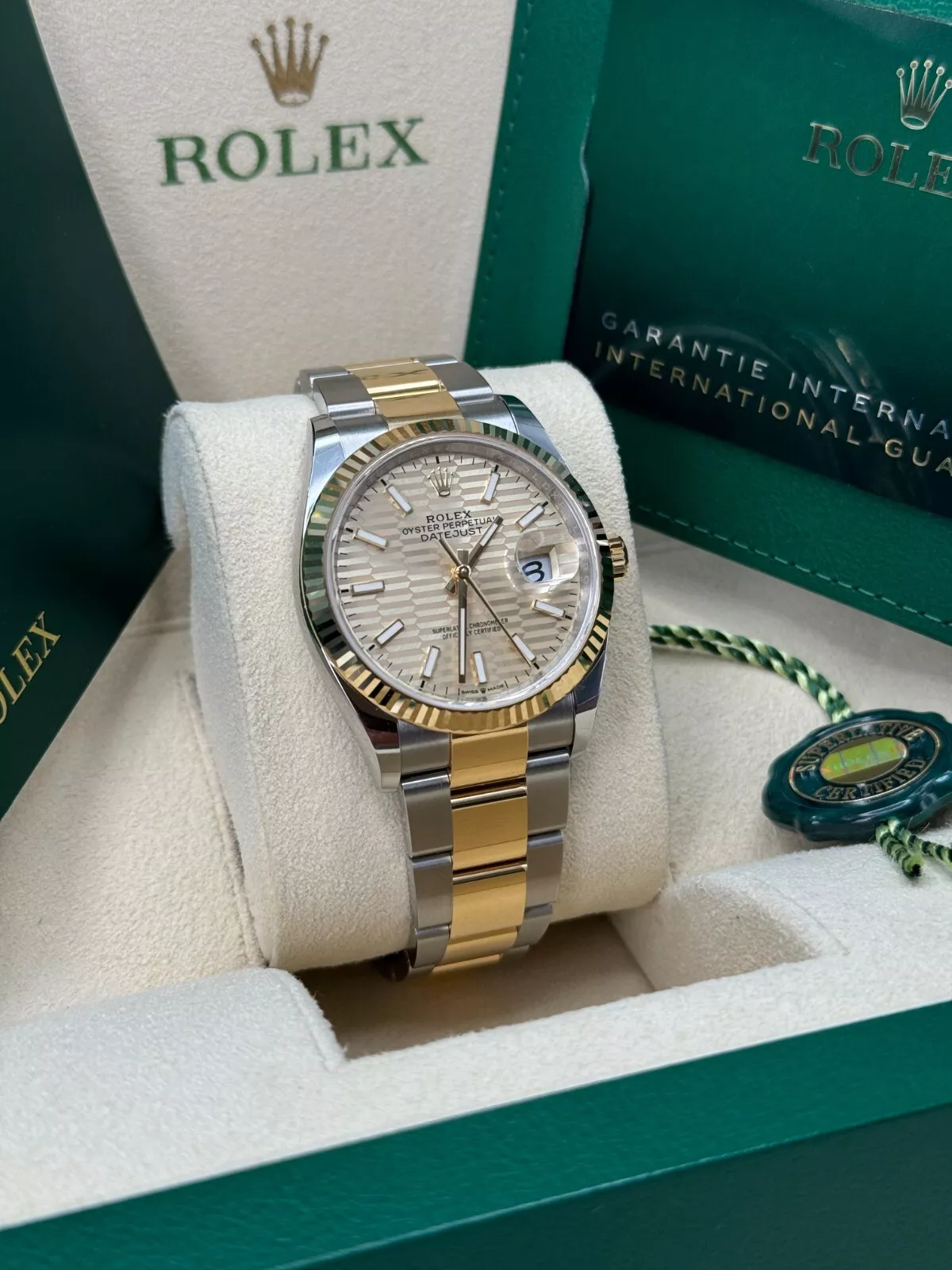 [Super Clone]RLX  Datejust 36mm 126233-0040 Golden Fluted Motif 36mm Dial Oyster Bracelet