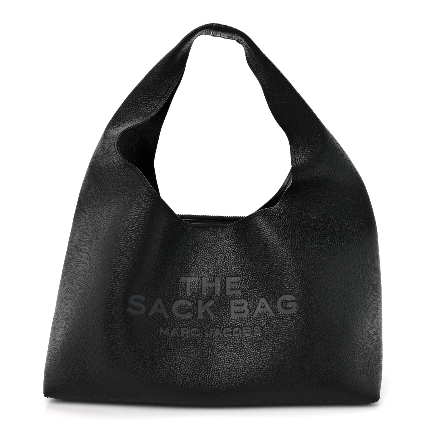 Grained Calfskin Medium The Sack Bag Black