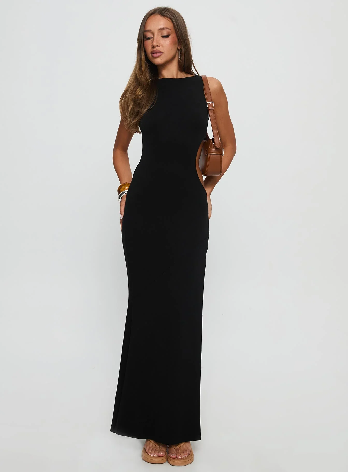 Sorcerer Keyhole Maxi Dress Black