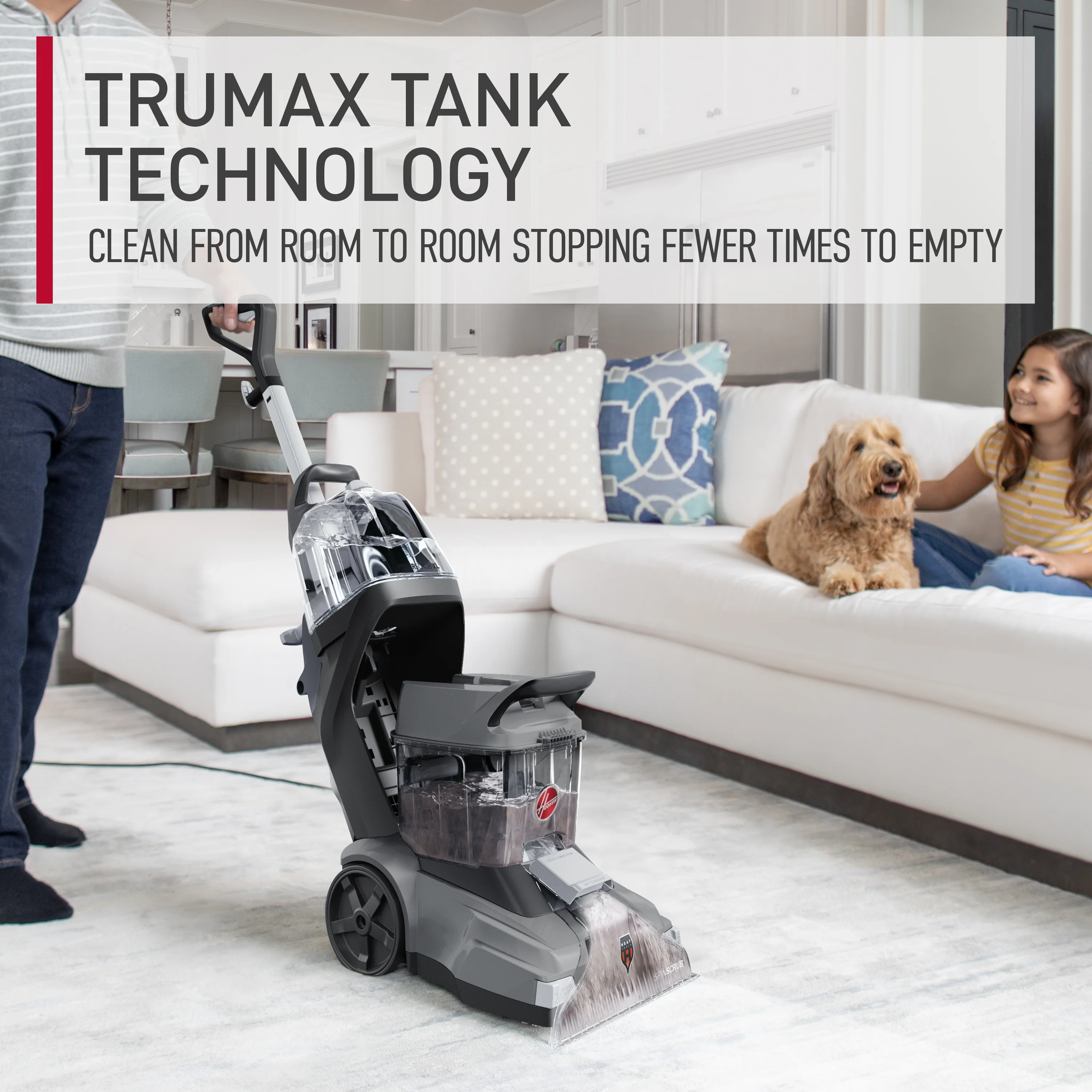 PowerScrub XL, Upright Carpet Cleaner Machine, Shampooer for Carpet, Rugs, Upholstery, Fast Dry, Upholstery Tool Attachment, FH68010(Trial) - Image 9