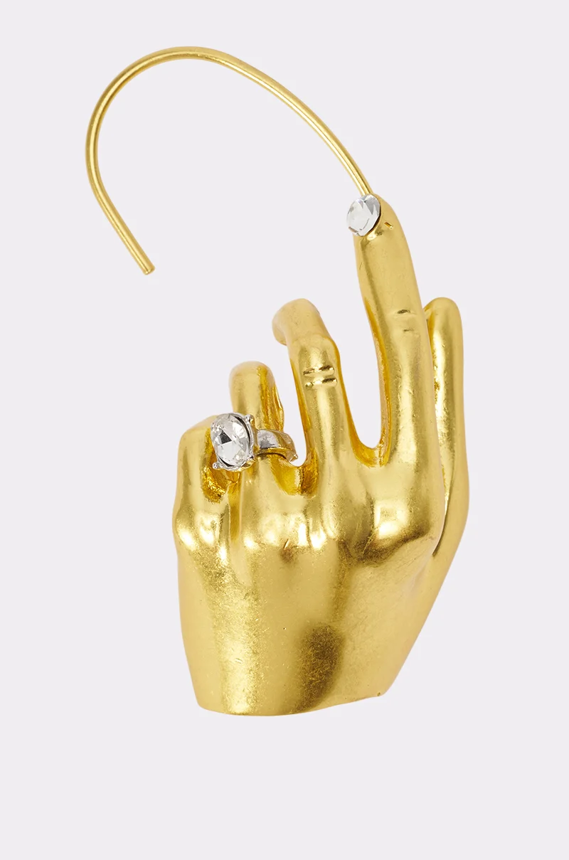 FIRST CHOICE STATEMENT EARRING CUFF IN GOLD - Akira Store