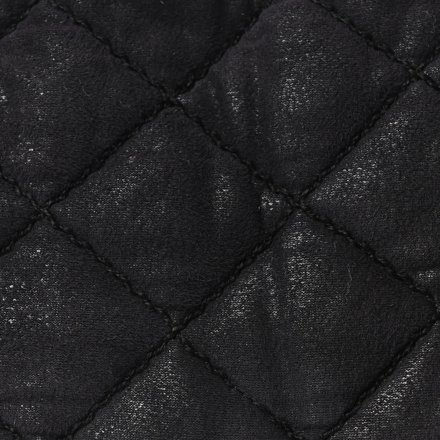 Shaggy Deer Quilted Falabella Shoulder Bag Black