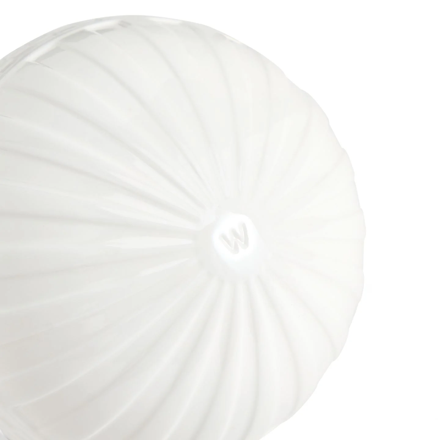 Festive Fluted Ornament White