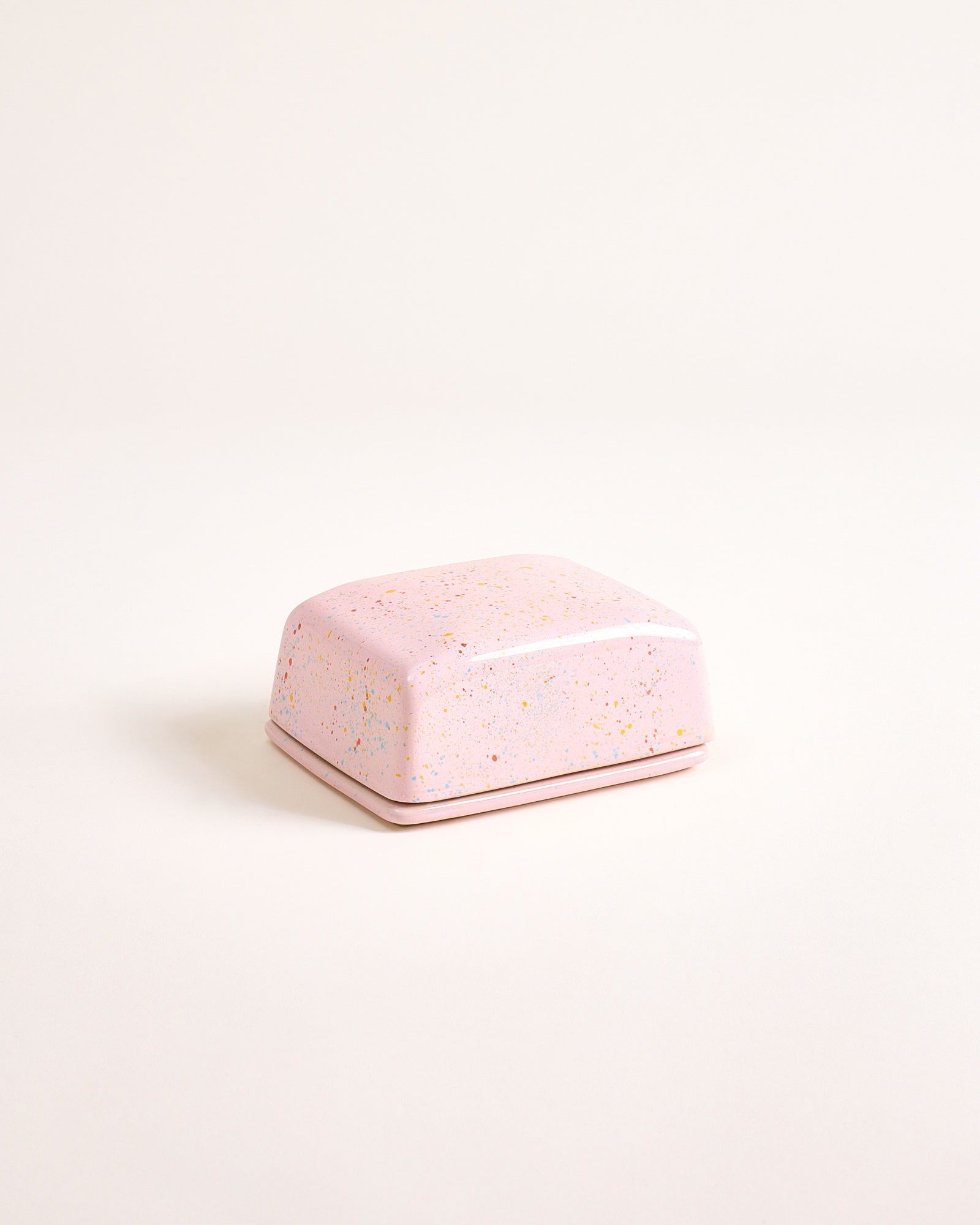 ALOJAMENTO - BUTTER DISH SPECKLED PINK