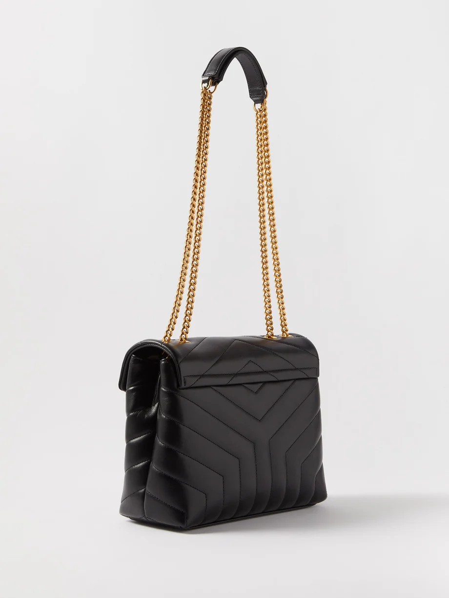 Y Loulou small quilted-leather shoulder bag 25*9*17 CM