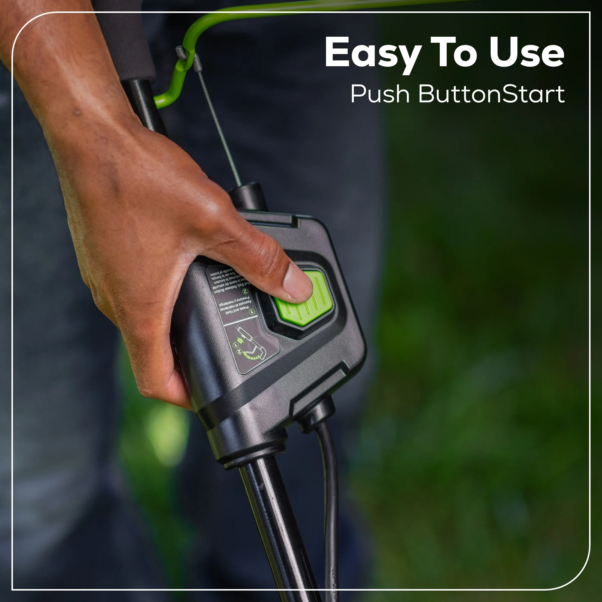 60V 19" Cordless Battery Push Lawn Mower with 5.0Ah Battery Charger 2531802 - Image 7