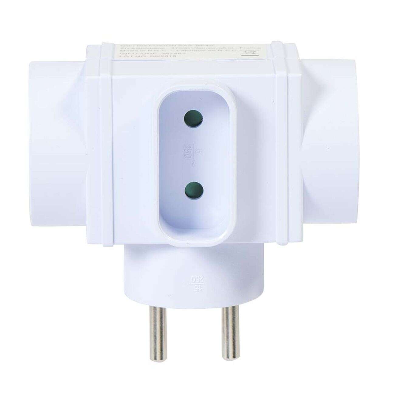 Multiprise triplite blanche