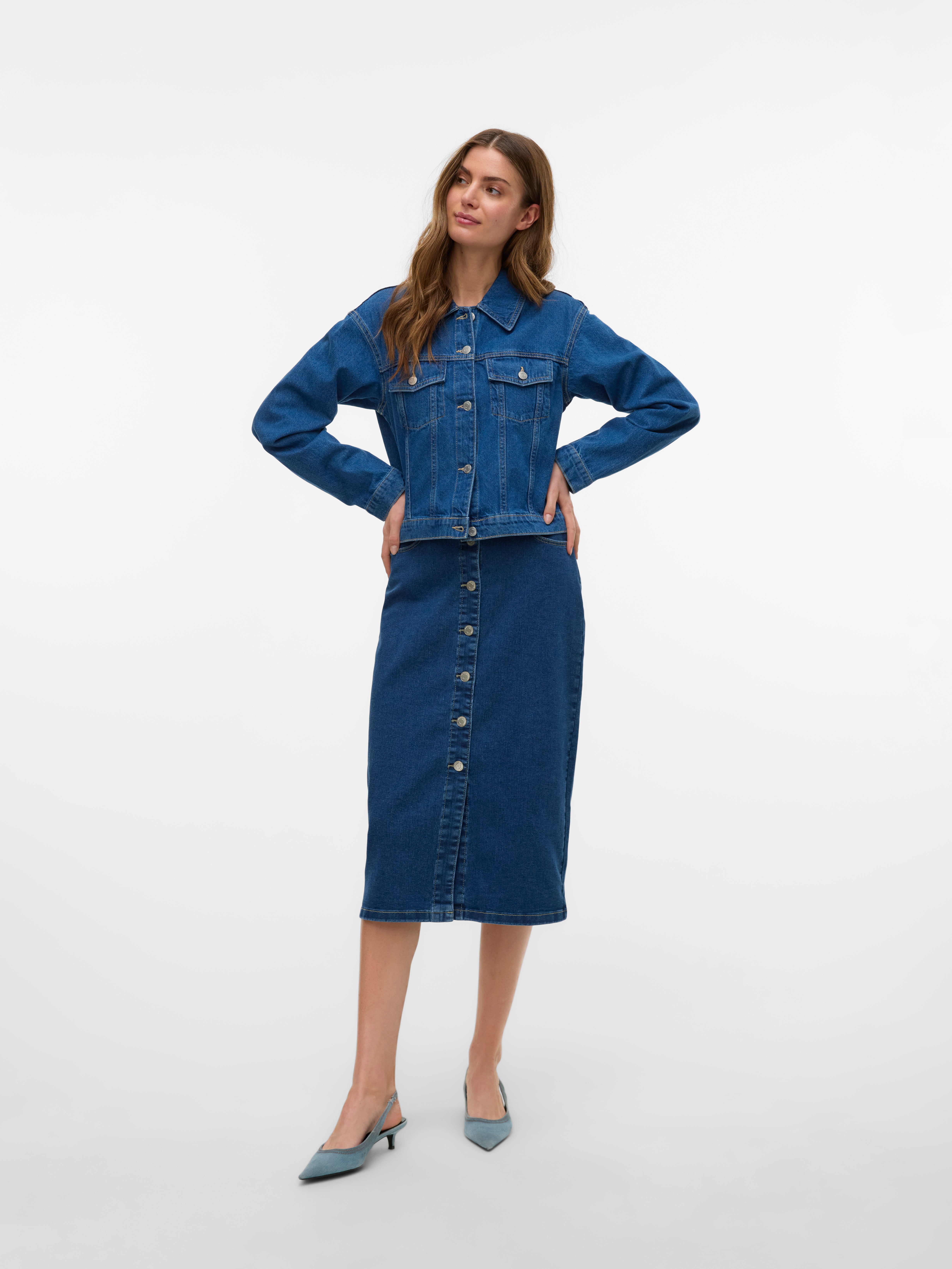 VERO MODA® VMNATTY Mid waist Midi skirt