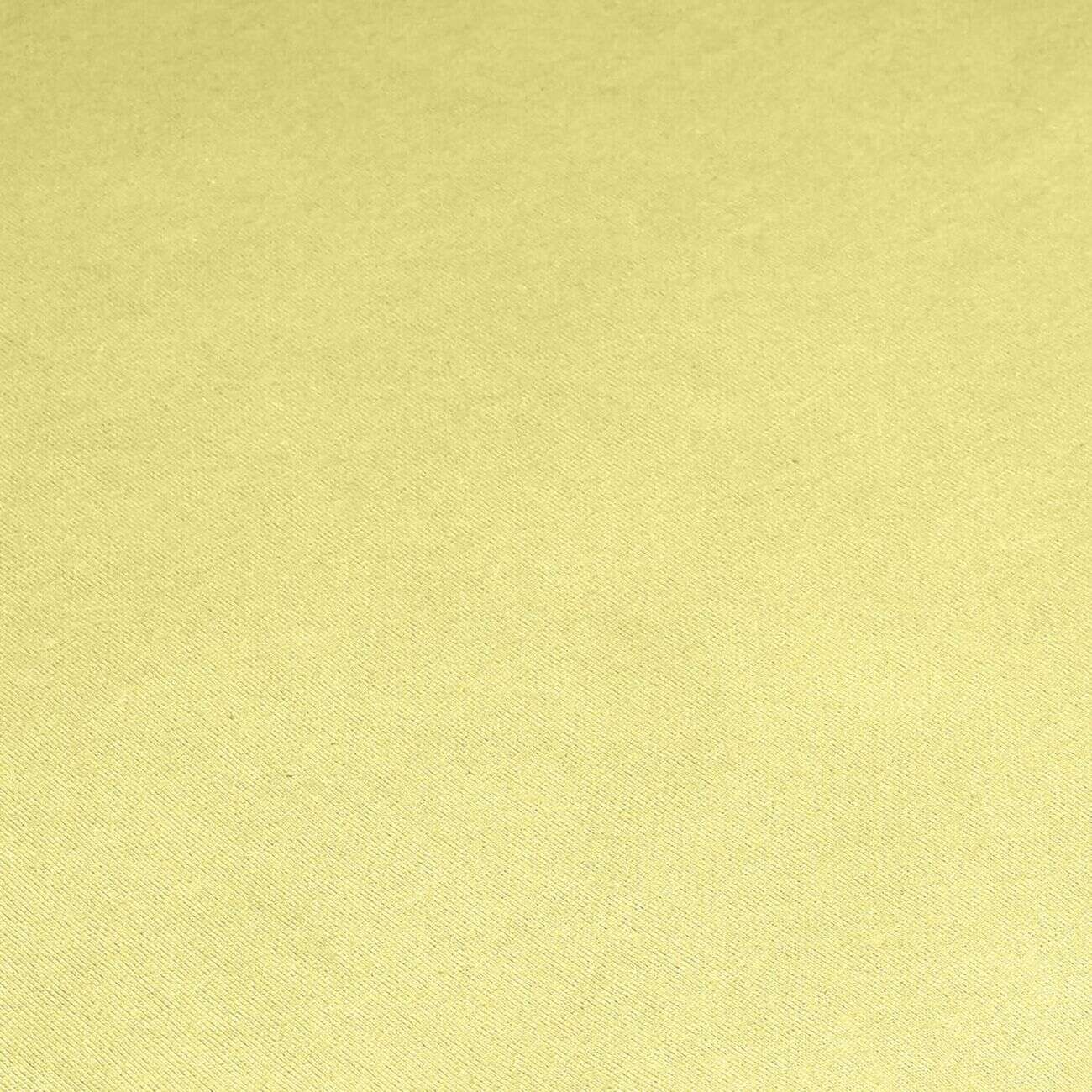 Parure de lit 1 personne 140x200cm avec taie polyester uni jaune