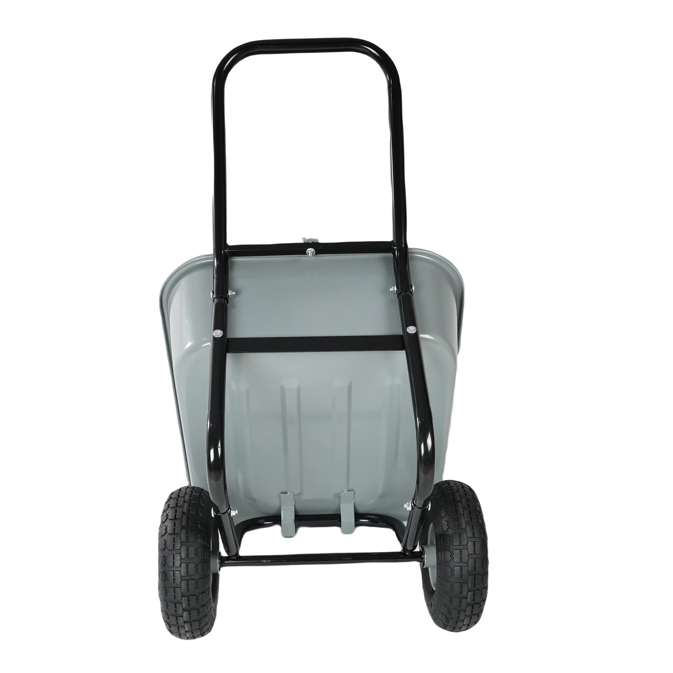 Unbranded Garden Cart with 10-Inch Pneumatic Wheels, Yellow and Black