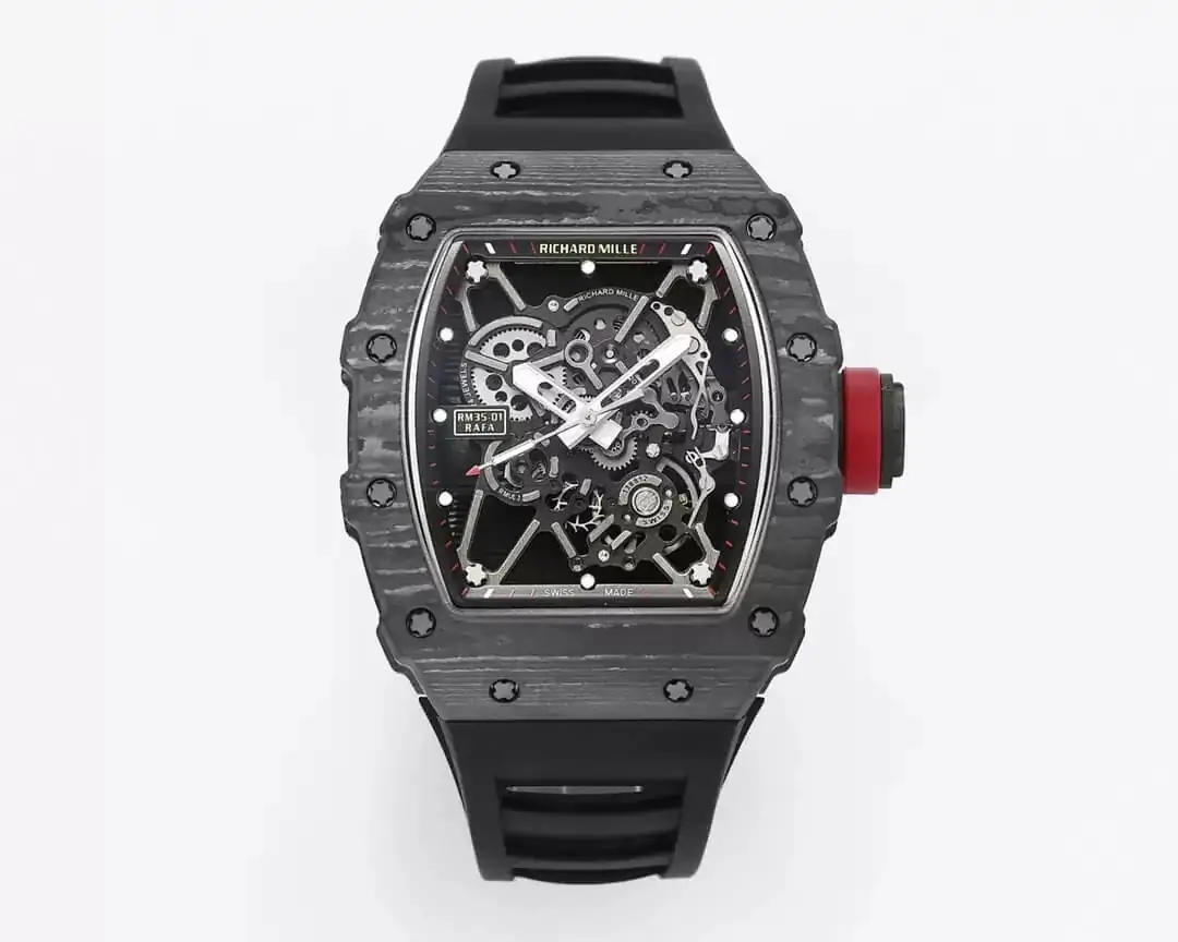 Richard Mille RM35-01 BBR Factory Skeleton Dial Black Strap