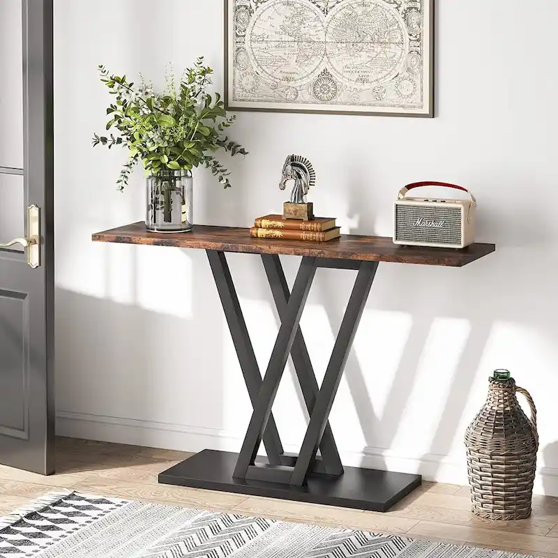 43-Inch Narrow Console Table for Entryway and Living Room