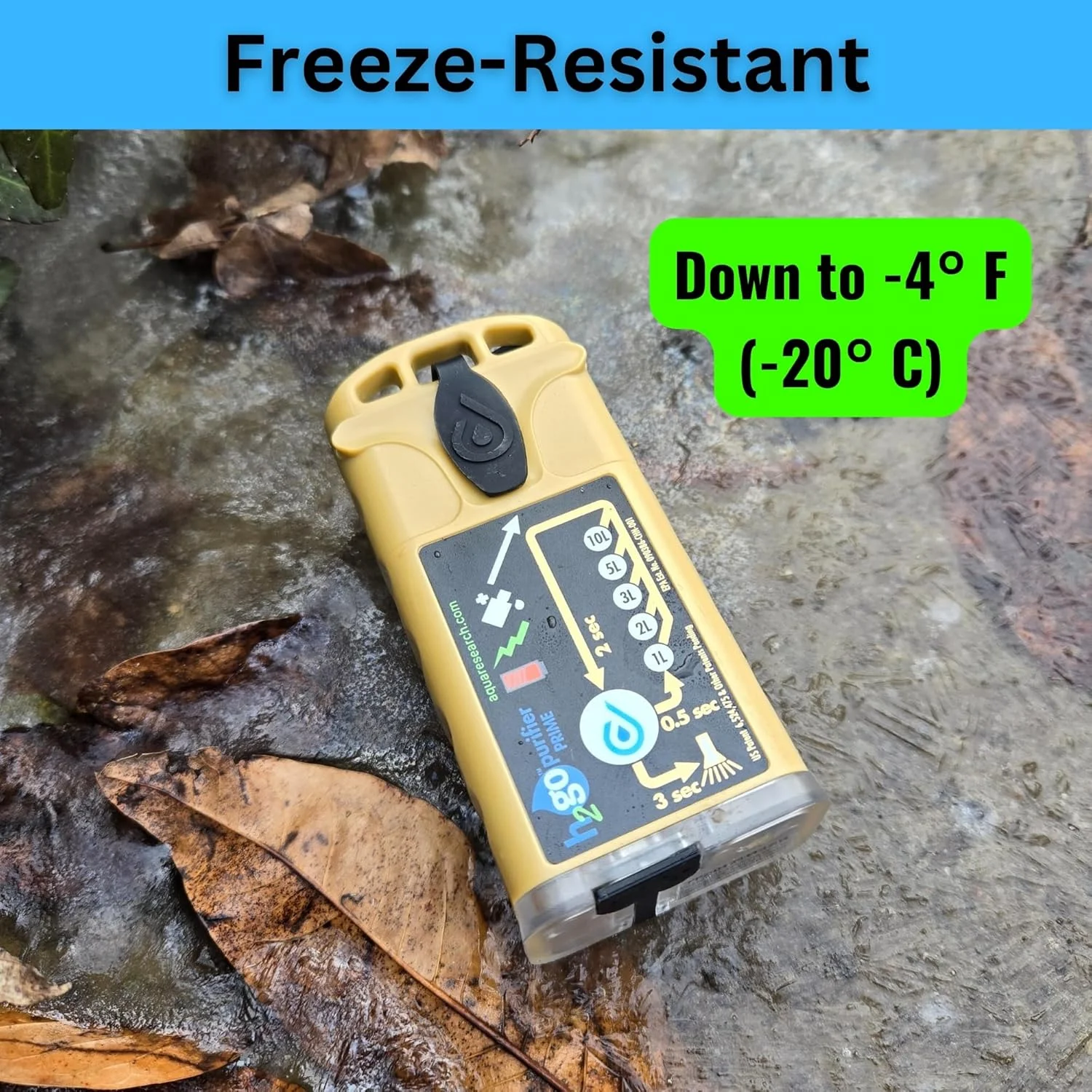 Prime Survival Water Purifier, 5 mg/L, Camping Water Purifier, Tactical Survival Gear, Emergency Water Filtration. Hiking Gear Essential with Virtually Unlimited Purification. - Image 7