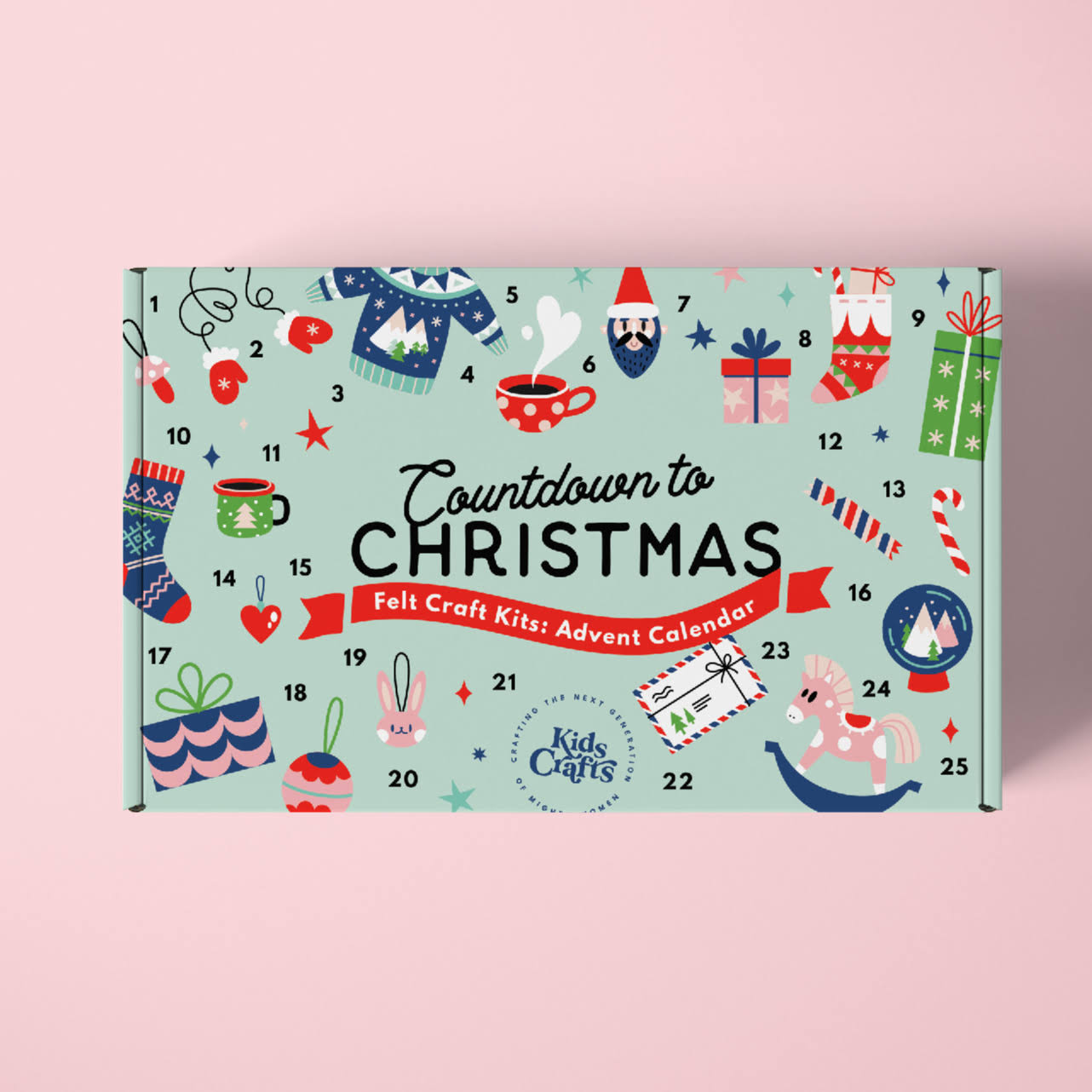 Kids Crafts Countdown to Christmas Felt Craft Kit Advent Calendar