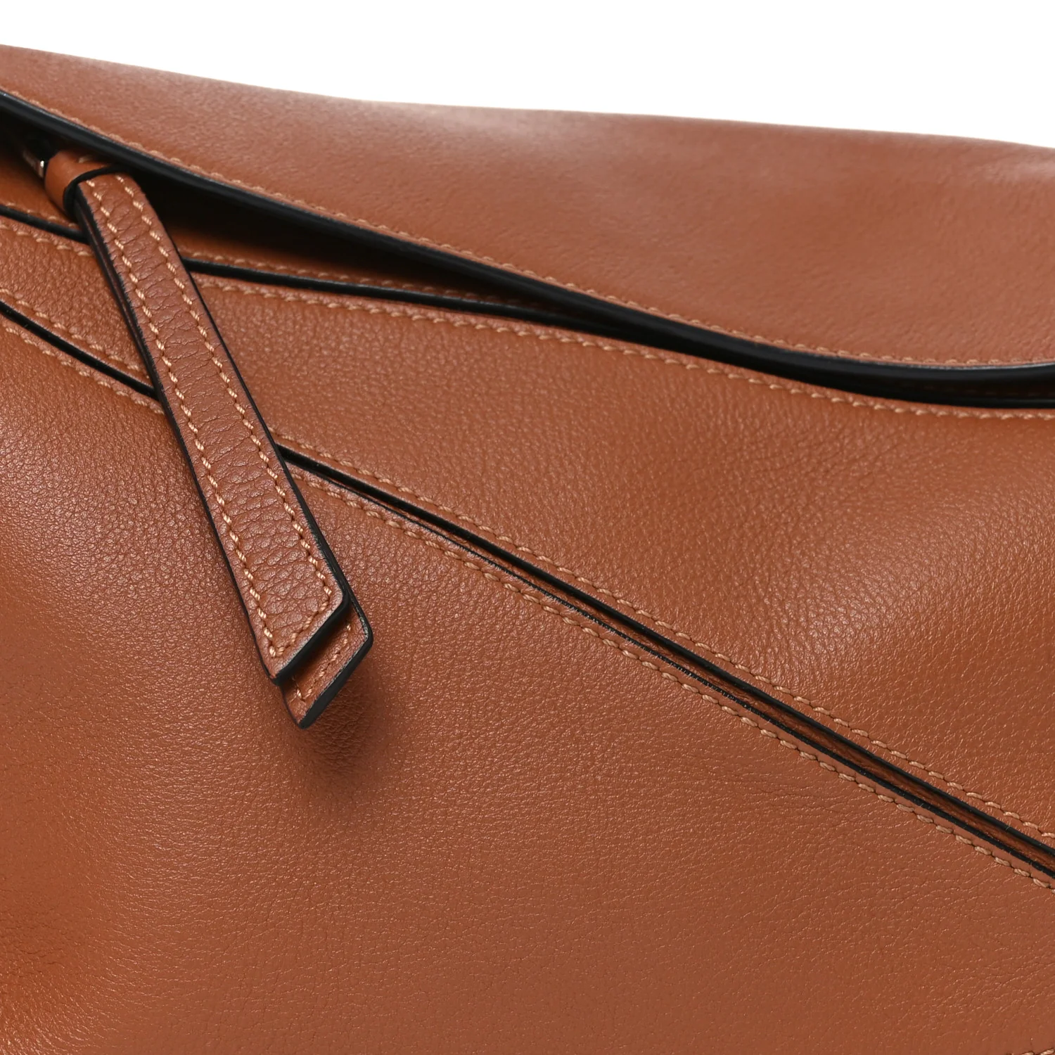 Calfskin Small Puzzle Bag Tan