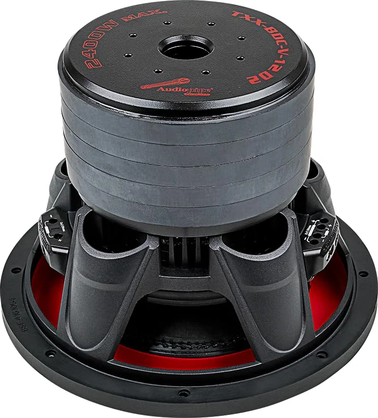 Audiopipe 1200W RMS Dual Car Subwoofer, Black, 12