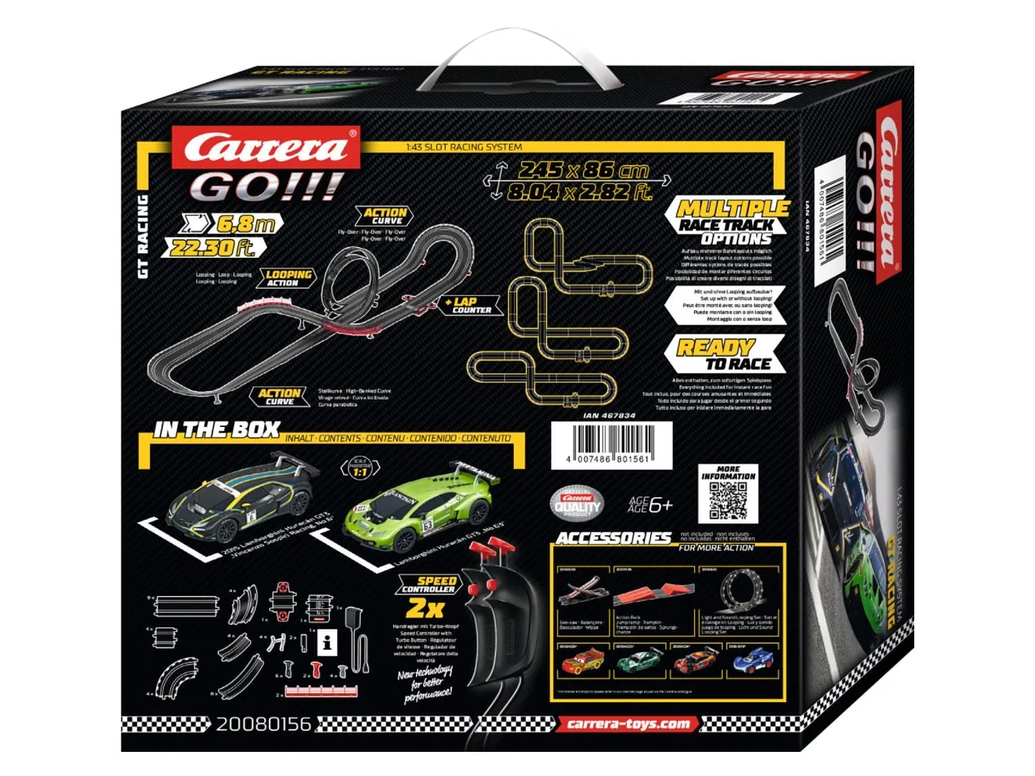 Carrera GO!!! Voiture et circuit de course 1:43