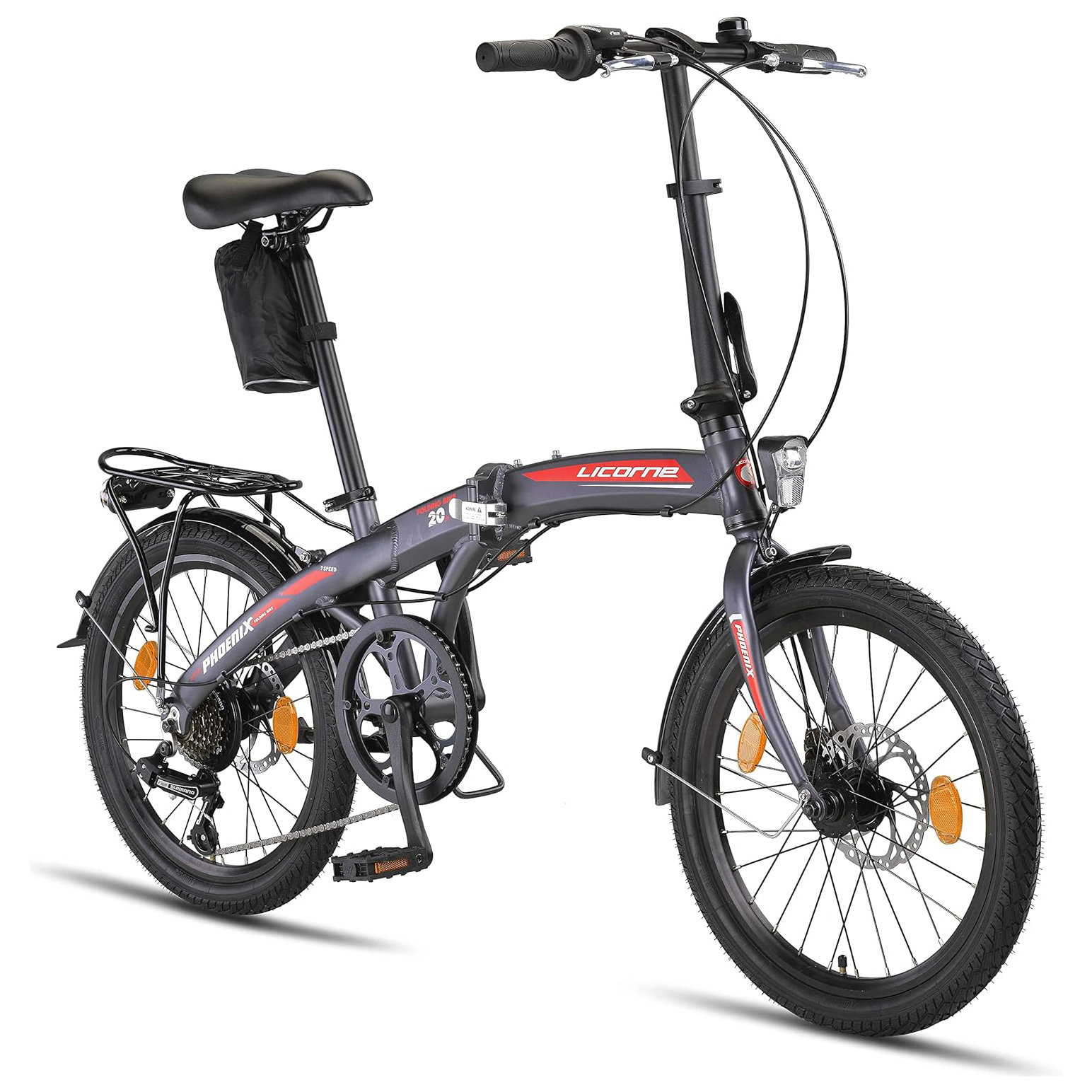 Vélo pliant Licorne Phoenix 2D, 20 pouces, en aluminium