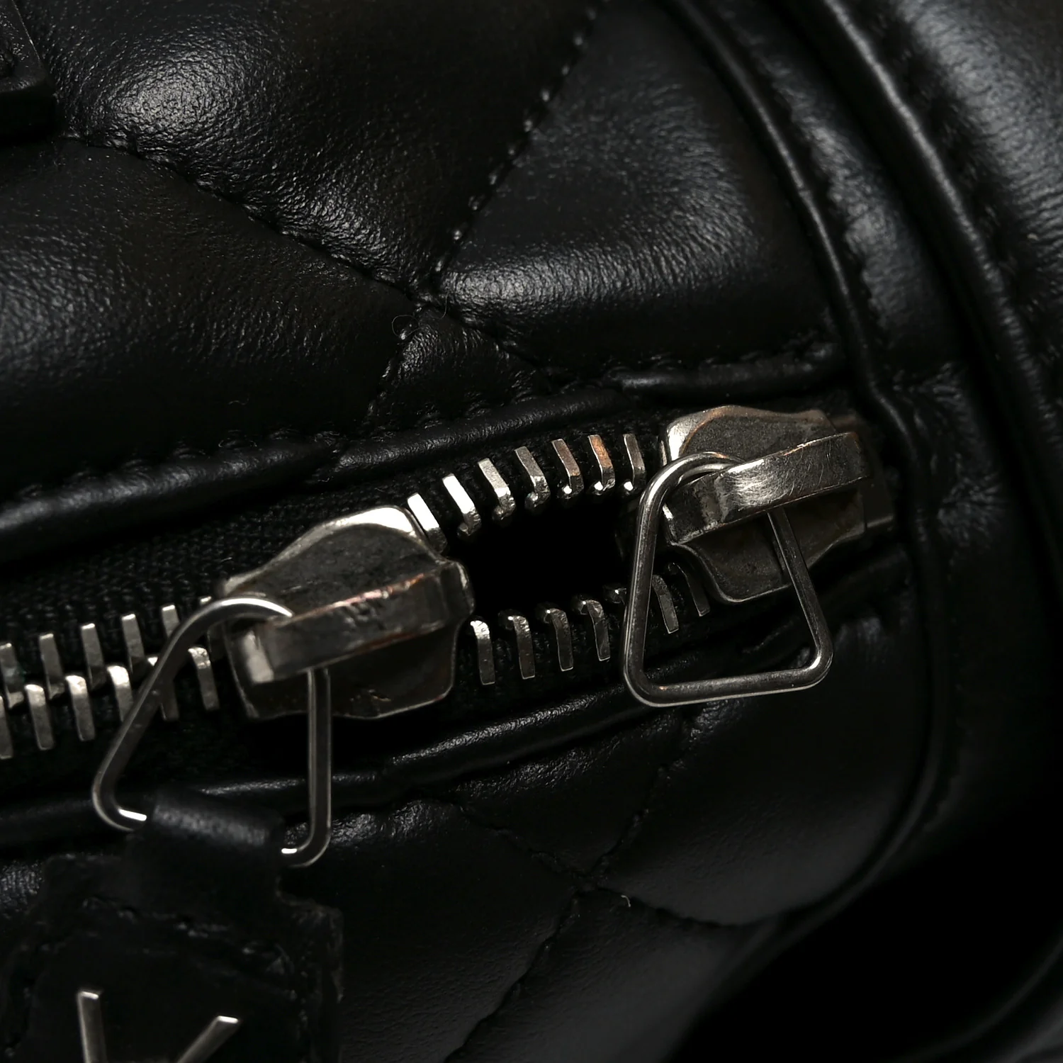 Lambskin Mixed Matelasse Joan Bowling Bag Black