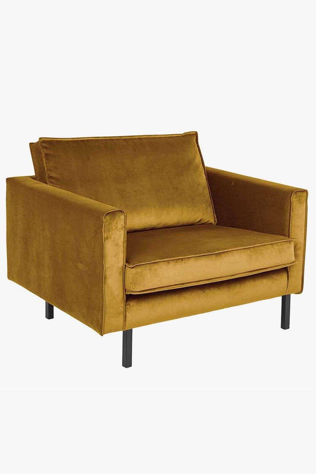 Amsterdam velvet loveseat juke oker