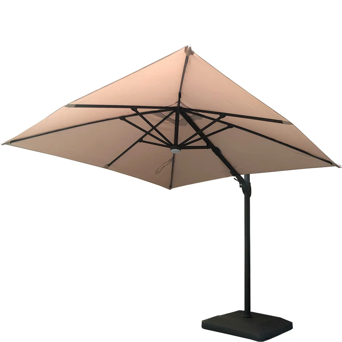 Garden Winds Replacement Canopy Top Cover Compatible with The 10ft Square Solar Umbrella - 1900783 - Riplock 500