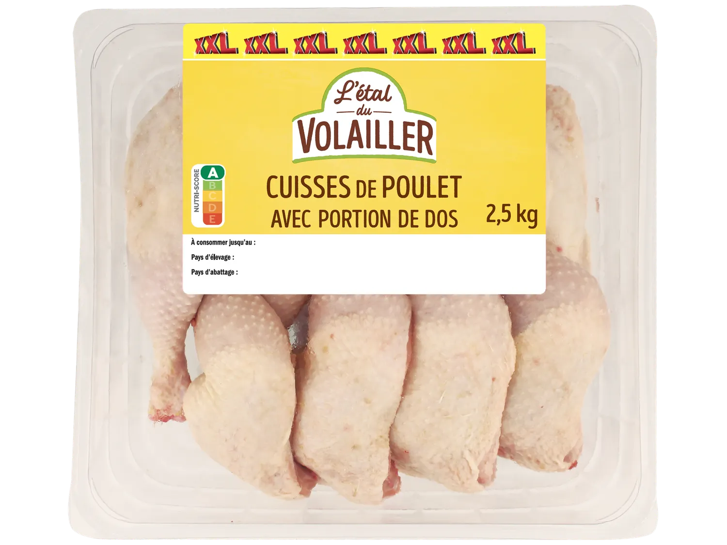 L'TAL DU VOLAILLER Cuisses de poulet avec portion de dos