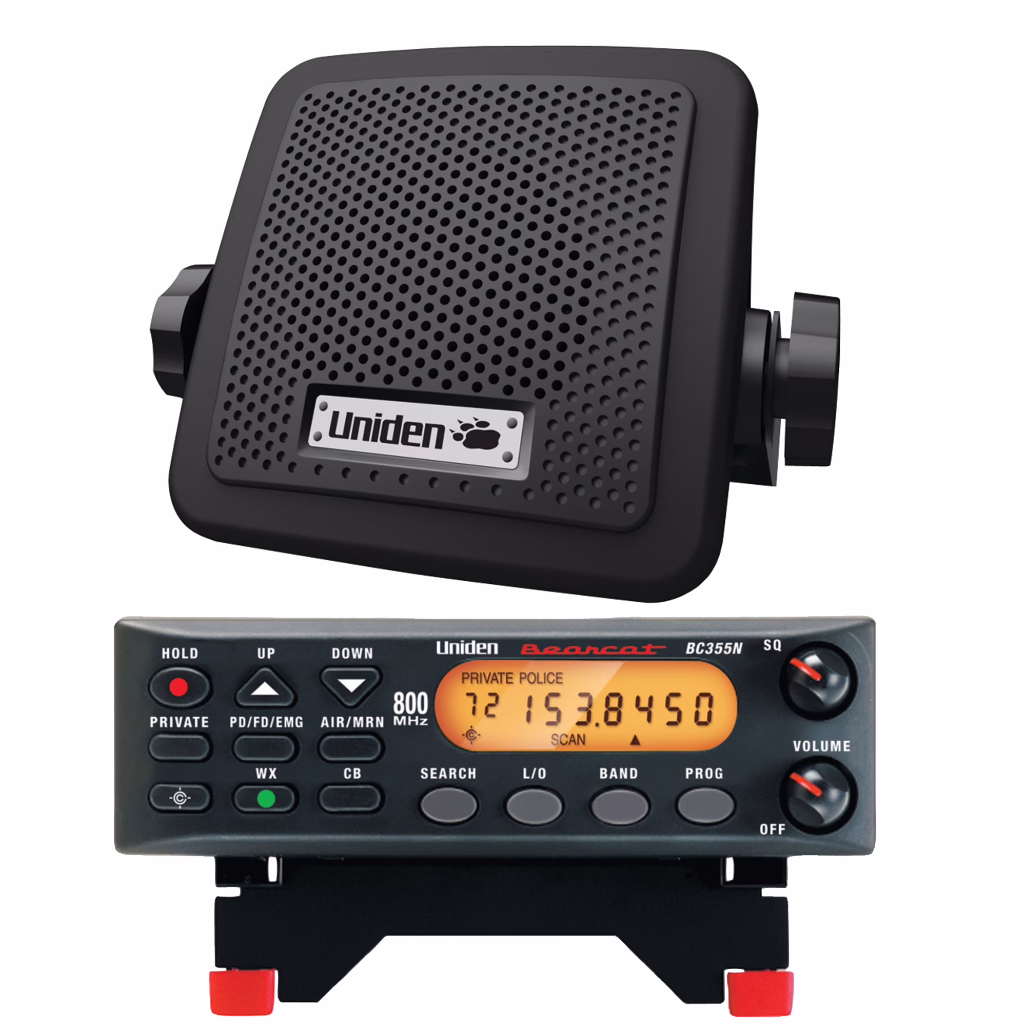 Uniden Bearcat BC355N 300 - Channel Base and Mobile Scanner with Backlit Display and BC7 Speaker
