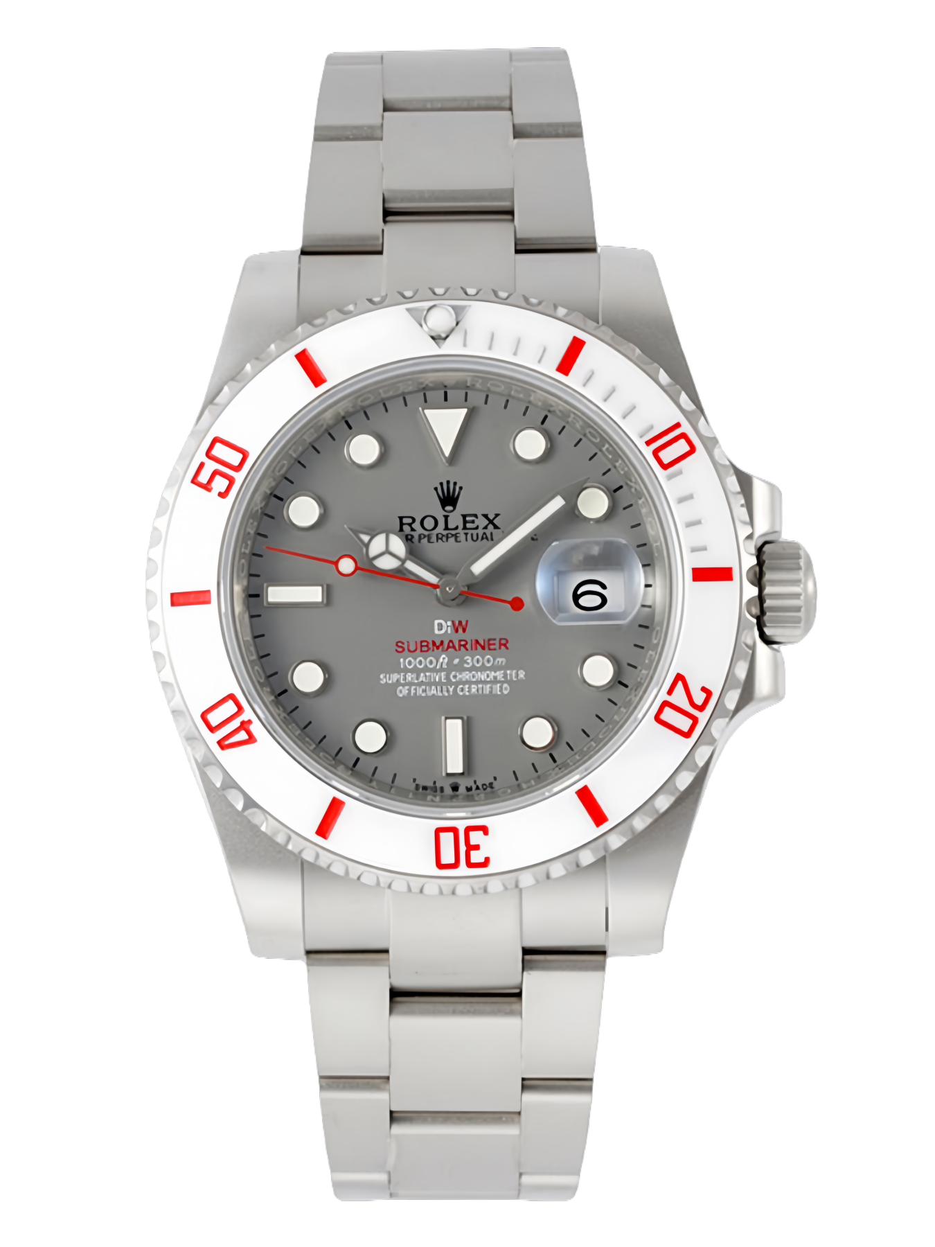 Rolex DIW Submariner Date Sandblasted 116610 Limited Edition Full 904L Grey Dial 40mm