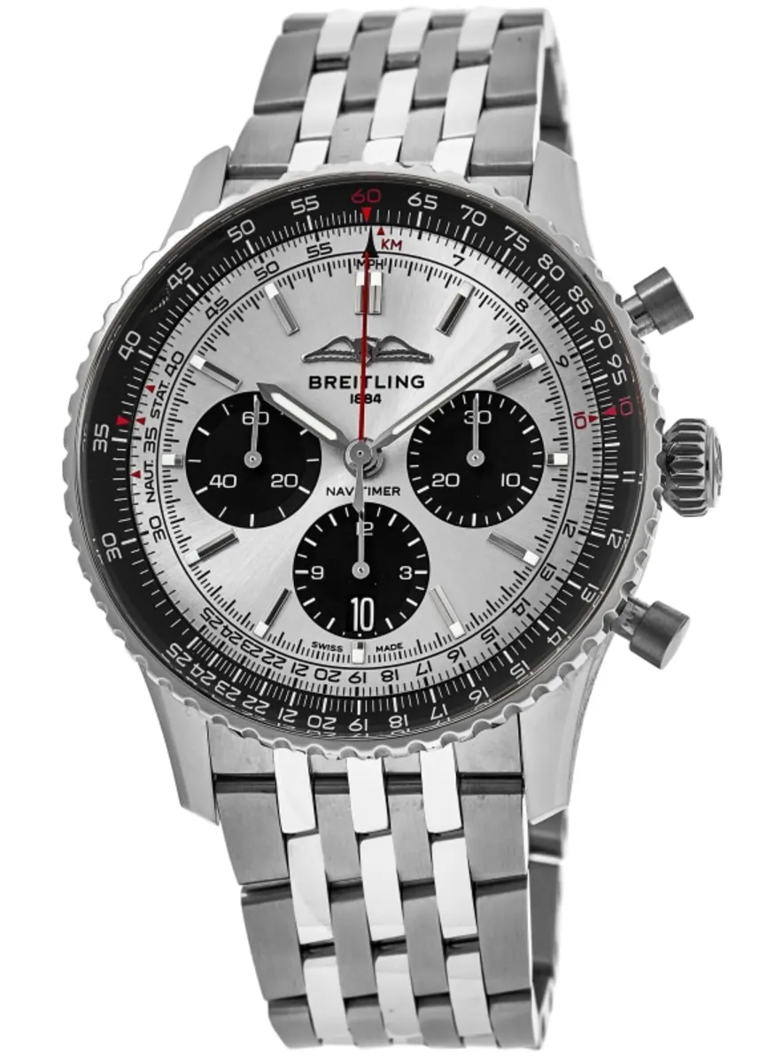 [Super Clone]Breitling AB0138241G1A1 Navitimer B01 Silver Dial - Νew【Super Clone】