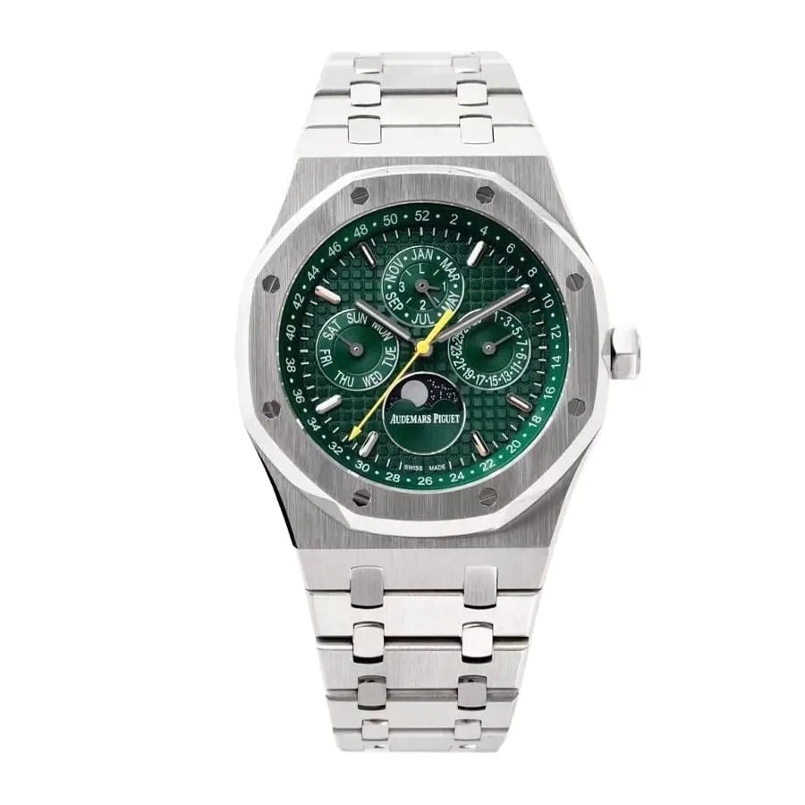 [Super Clone]Audemars piguet Royal Oak Perpetual Calendar Green Dial Watch 41MM