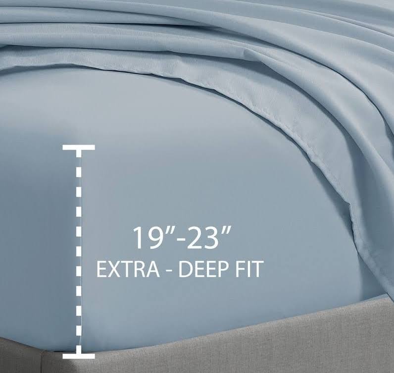 Swift Home Ultra Soft Extra Deep Pocket Fitted Sheet, Brt Blue, Full