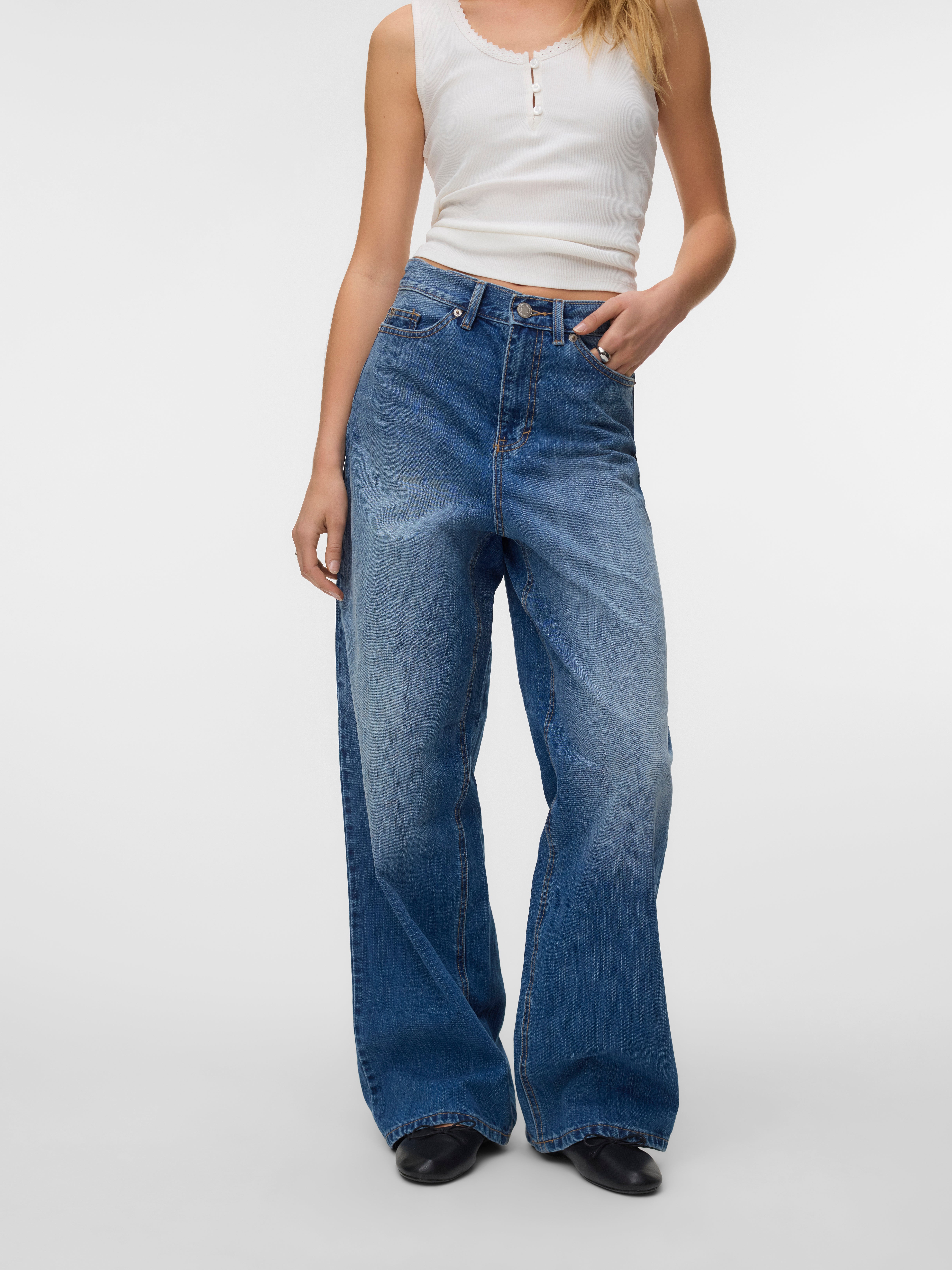VERO MODA® VMTAYLOR Mid waist Wide Leg Fit Jeans