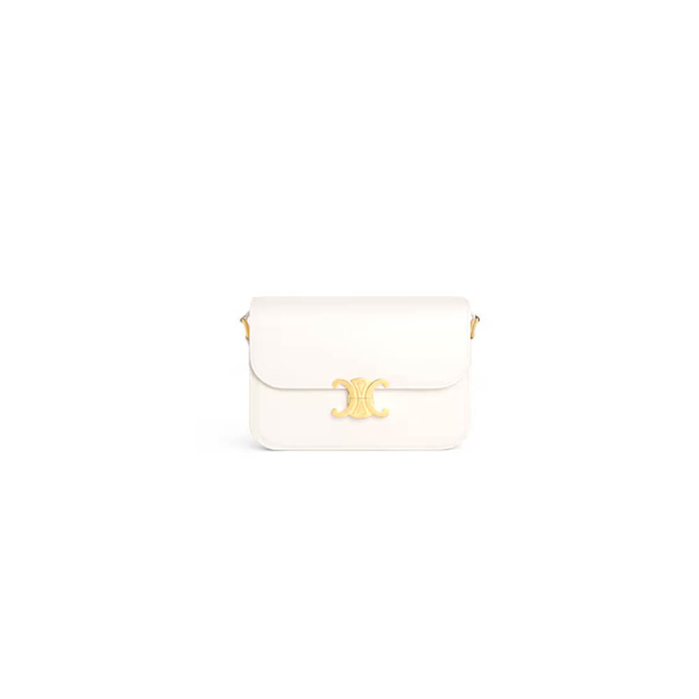 CELINE CLASSIQUE TRIOMPHE BAG in shiny calfskin(HIGH-END GRADE)