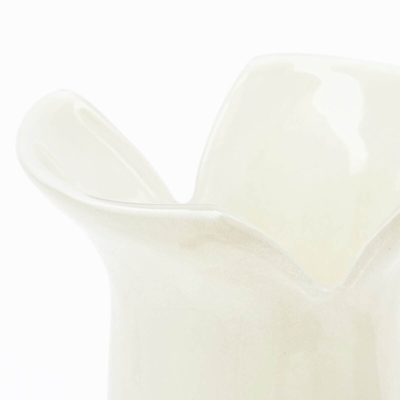 Cuff vase 13,5x24 cm off-white