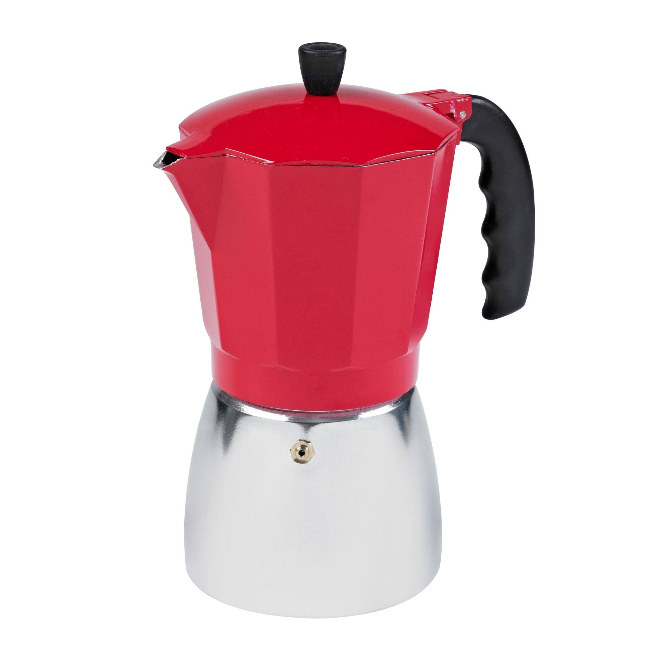 IMUSA 3-Cup Espresso Maker - Aluminum & Red