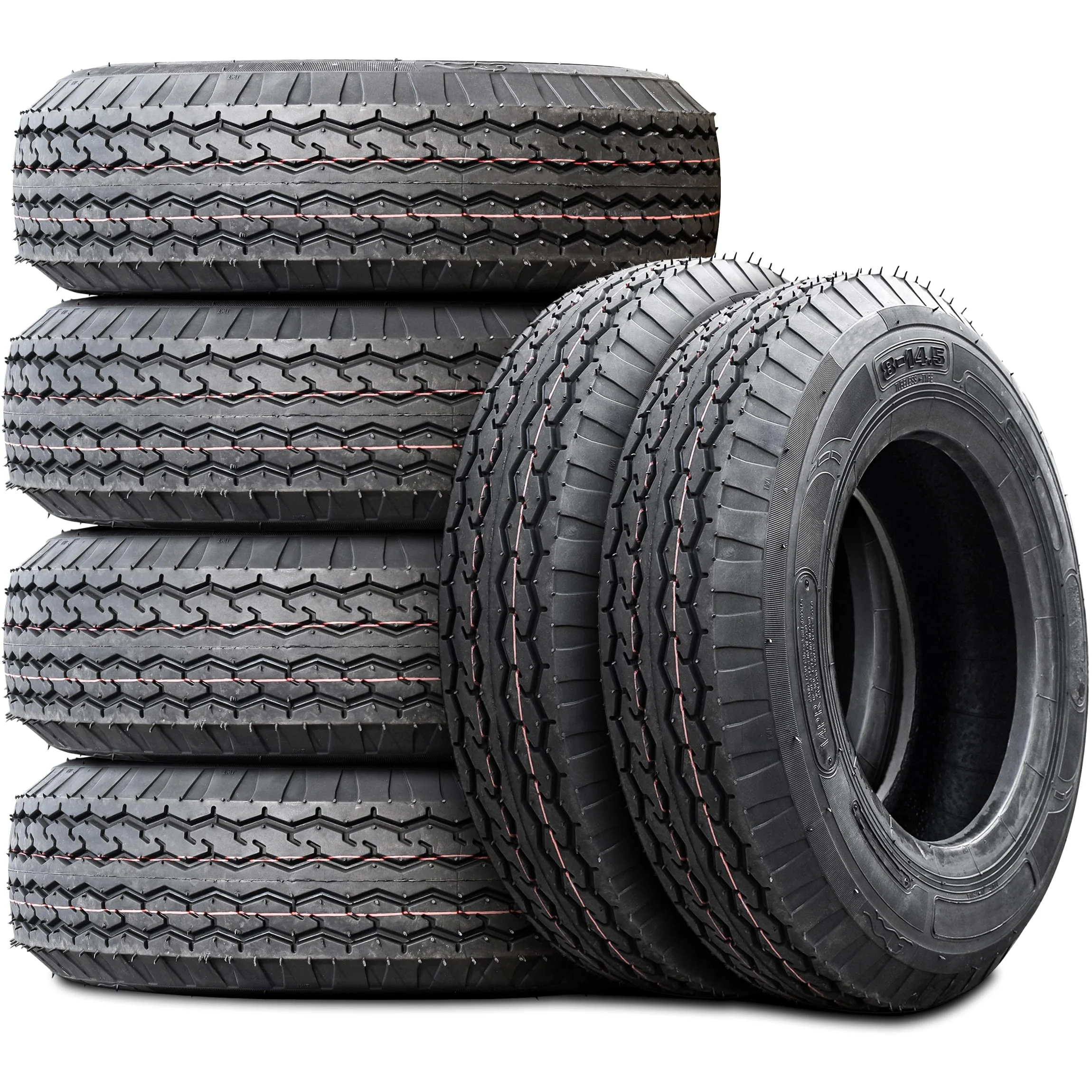 Set of 4 (FOUR) Nama NM519 ST 8 - 14.5 Load G (14 Ply) Heavy Duty Mobile Home Trailer Tires