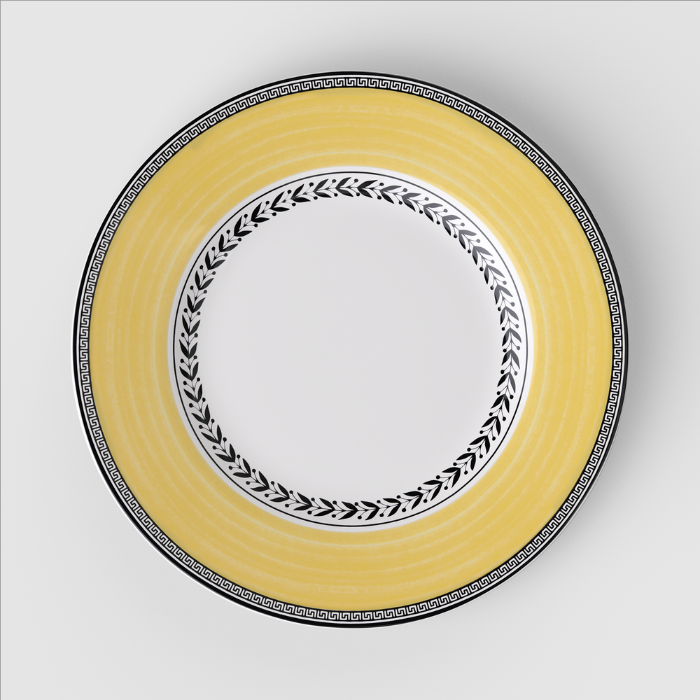 Audun Salad/ Dessert Plate - Multi-colored, 8.6'', Premium Porcelain