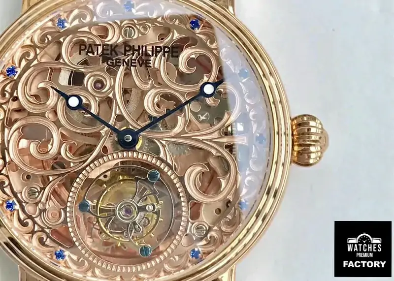 Patek Philippe Tourbillon Rose Gold Skeleton Dial