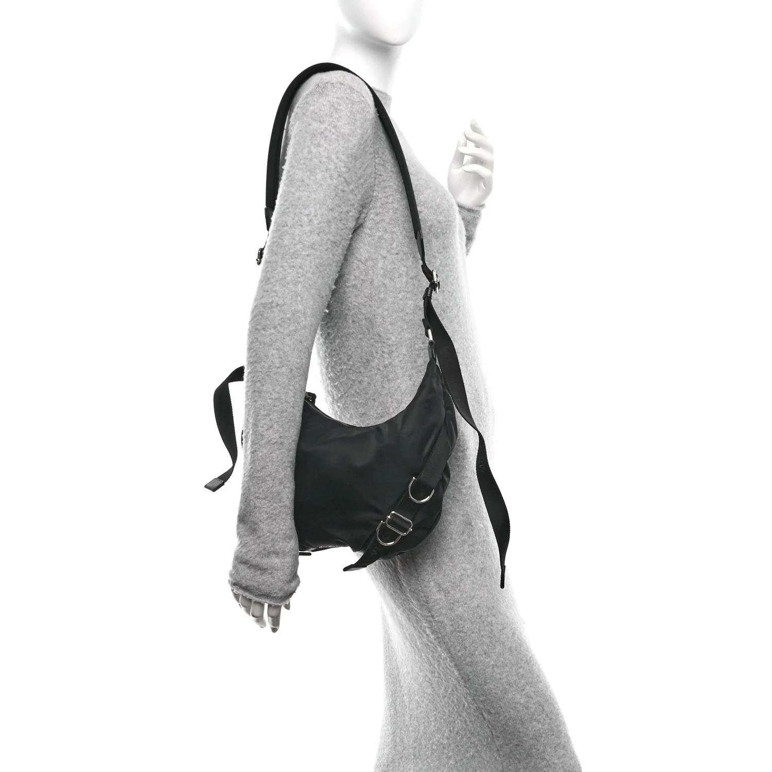 Nylon Voyou Crossbody Bag Black