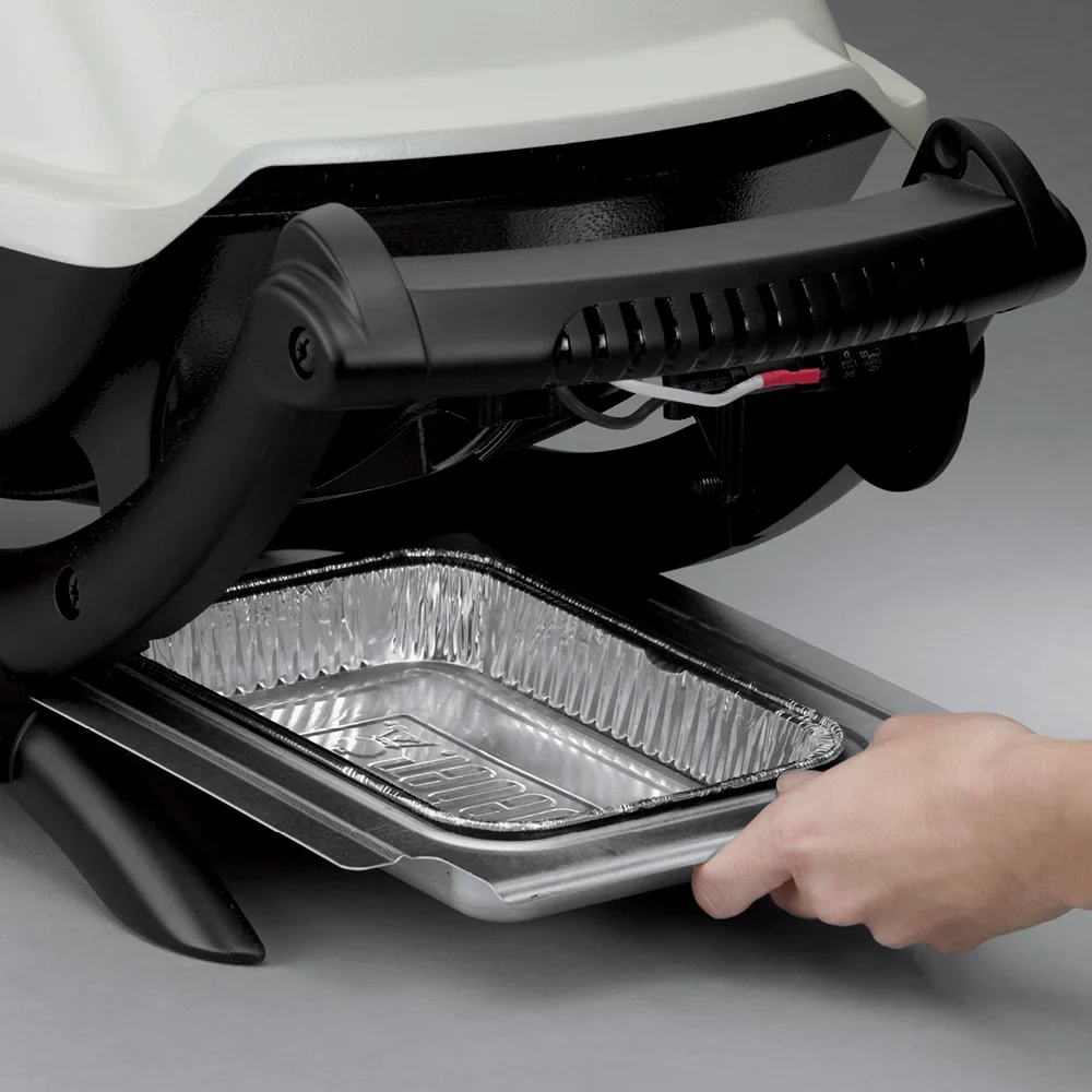 Q 1000 1-Burner Portable Gas Grill, Titanium