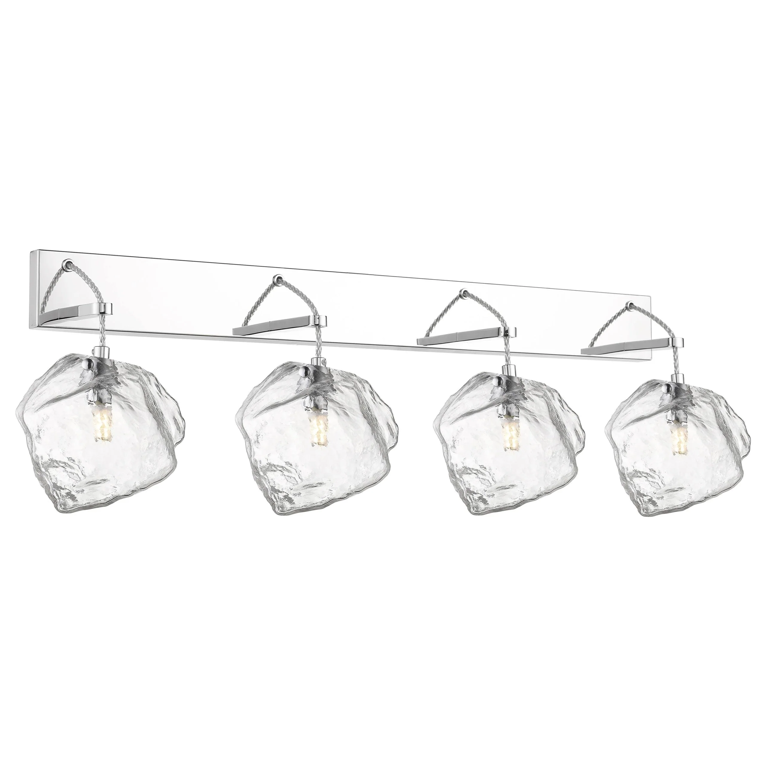 63131LED'sP-MSS/CLR 4 Light Wall / Vanity in Mirrored