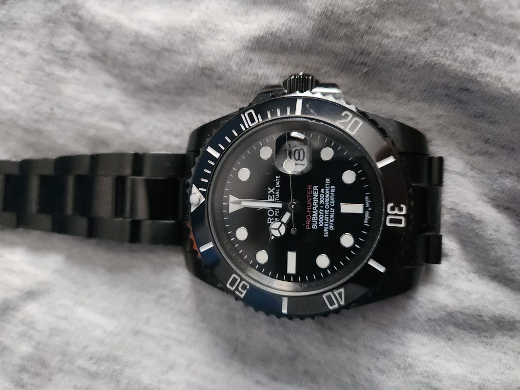 Replica Rolex Submariner Pro Hunter Black Dial Watch NewP25083