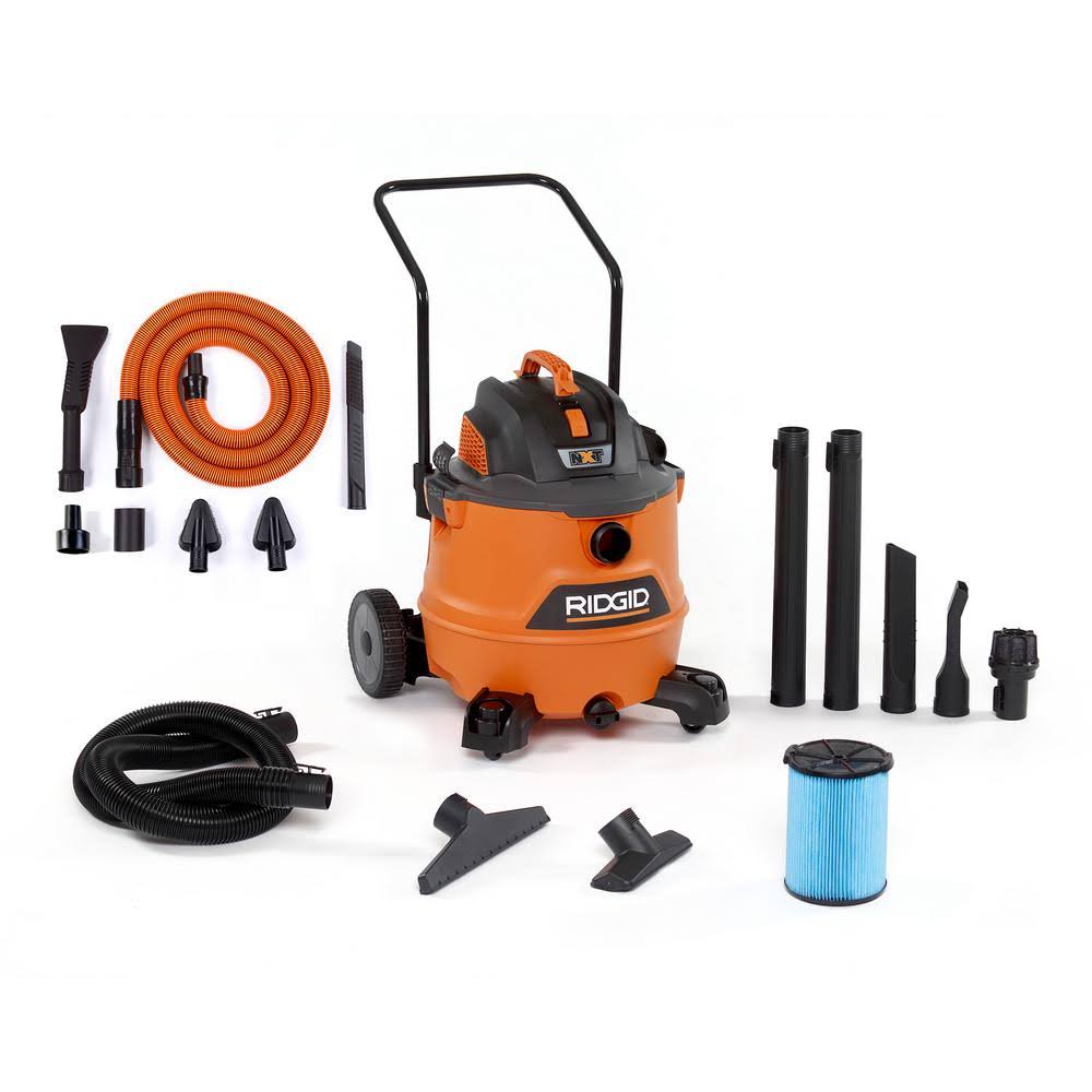 Ridgid HD1800B 16 gal. 6.5-Peak HP NXT Wet/Dry Shop Vacuum, Fine Dust Filter, Locking Hose, Accessories and Premium Car Cleaning Kit