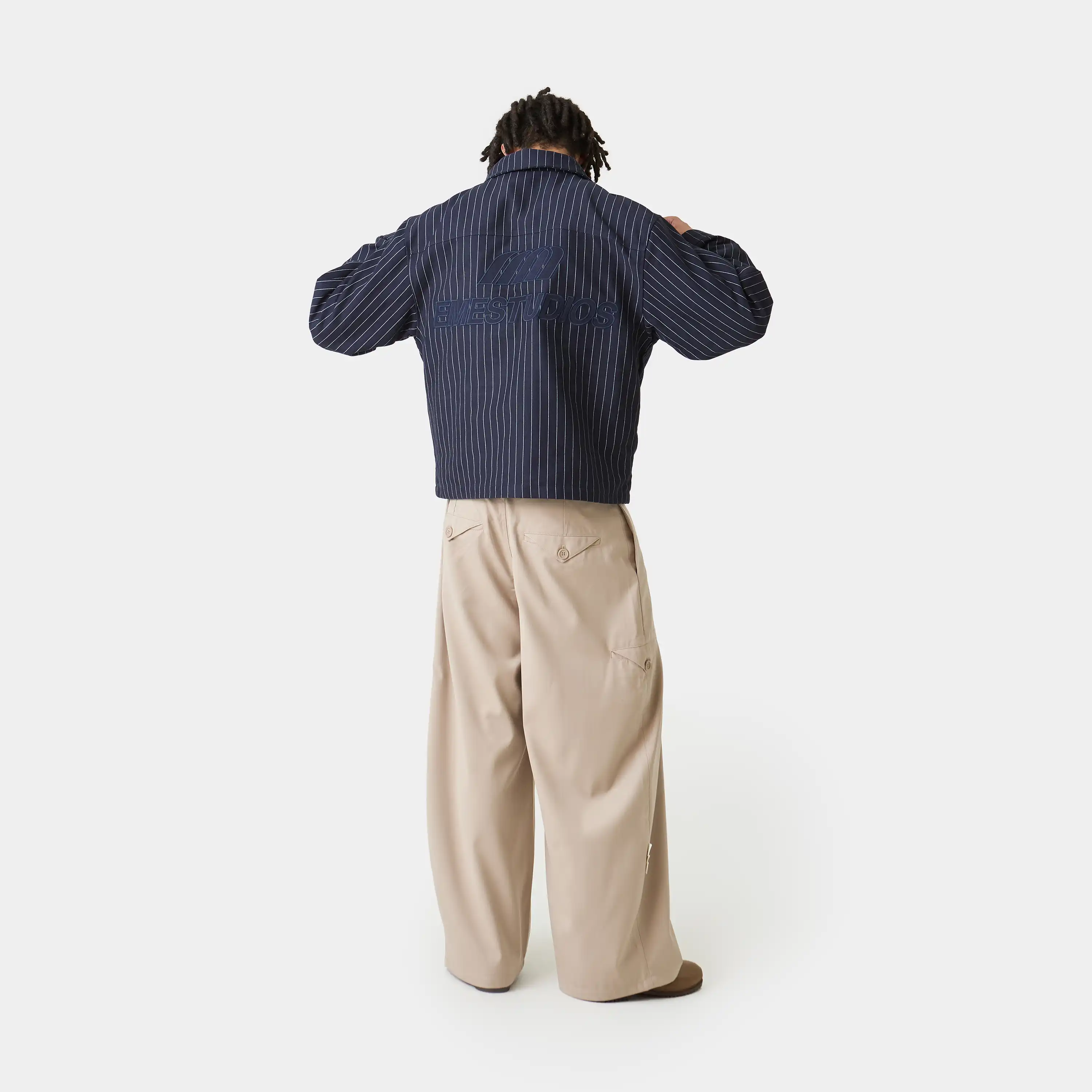 Siroq Striped Navy Jacket