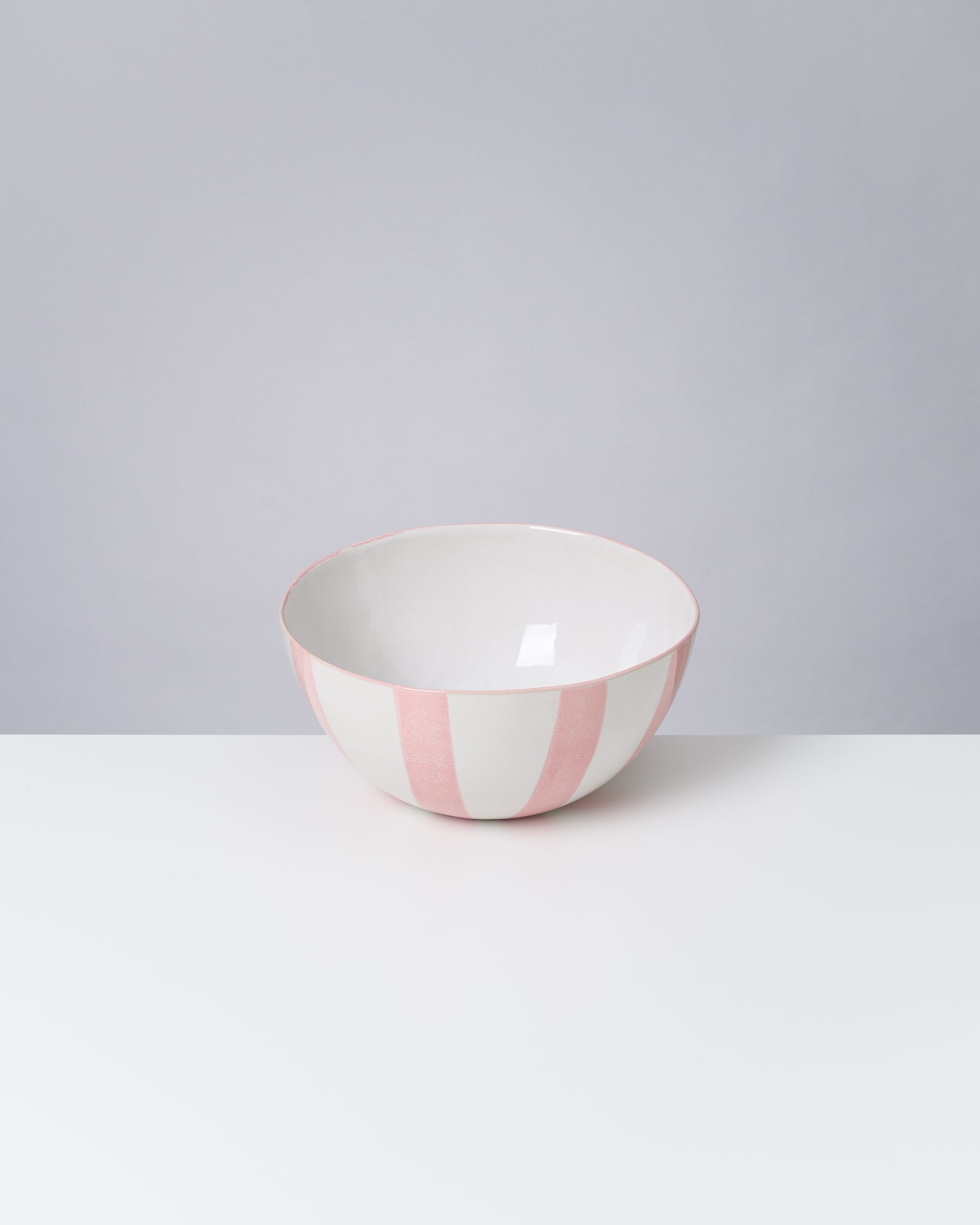COSTEIRA - SERVINGBOWL PINK WHITE STRIPED