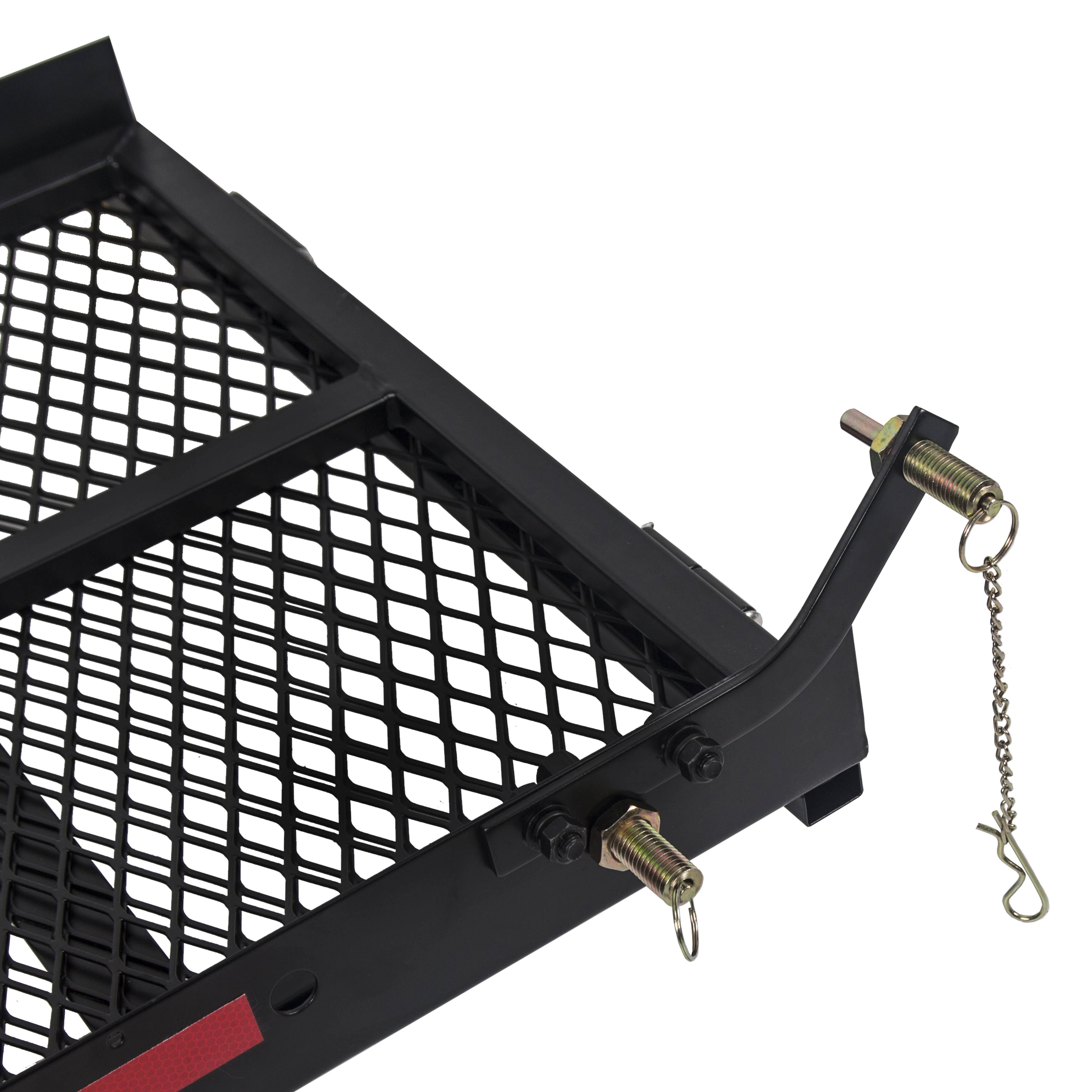 HECASA Hitch Mounted Cargo Carrier Mobility Scooter and Wheelchair Carrier Rack with Loading Ramp Luggage Basket Disability Medical Lift Rack