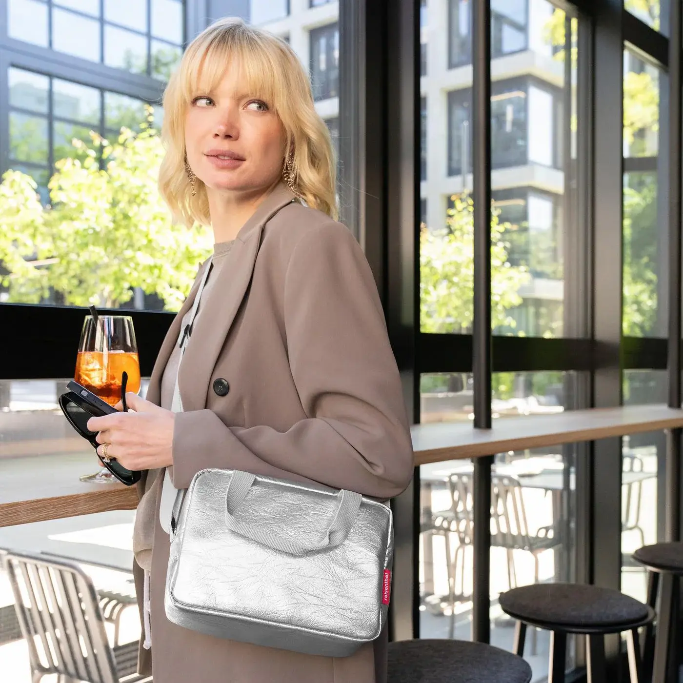 coolerbag to-go silver crackle