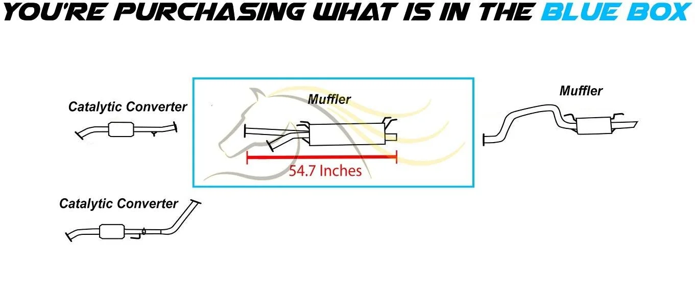 Stainless Steel Exhaust Center Muffler Fits 2001-2007 Toyota Sequoia 4.7L Direct Fit - Image 2