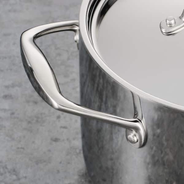 Gourmet Tri-Ply Clad 12-Piece Stainless Steel Cookware Set