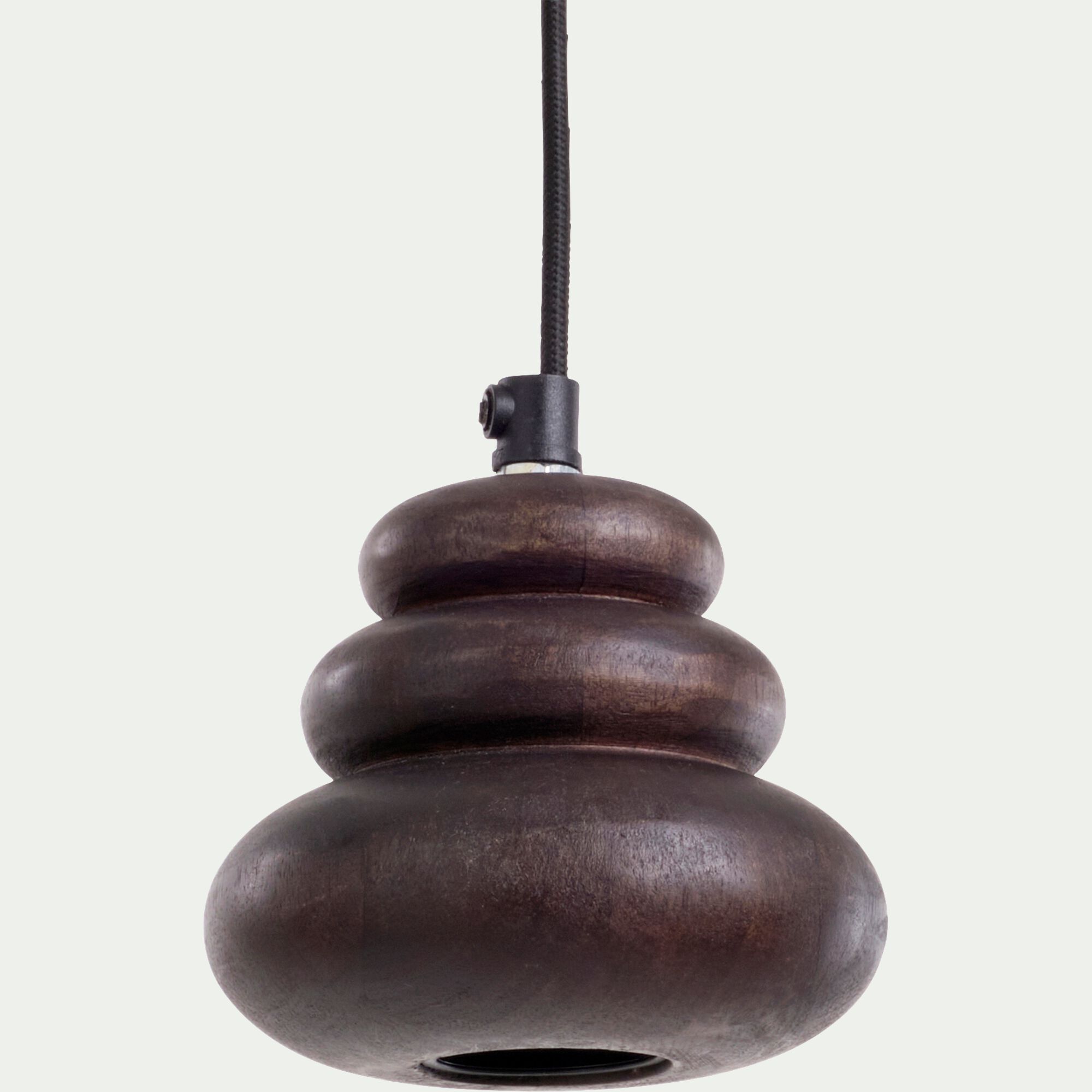 SONYA - Suspension électrifiée en manguier H10cm - naturel